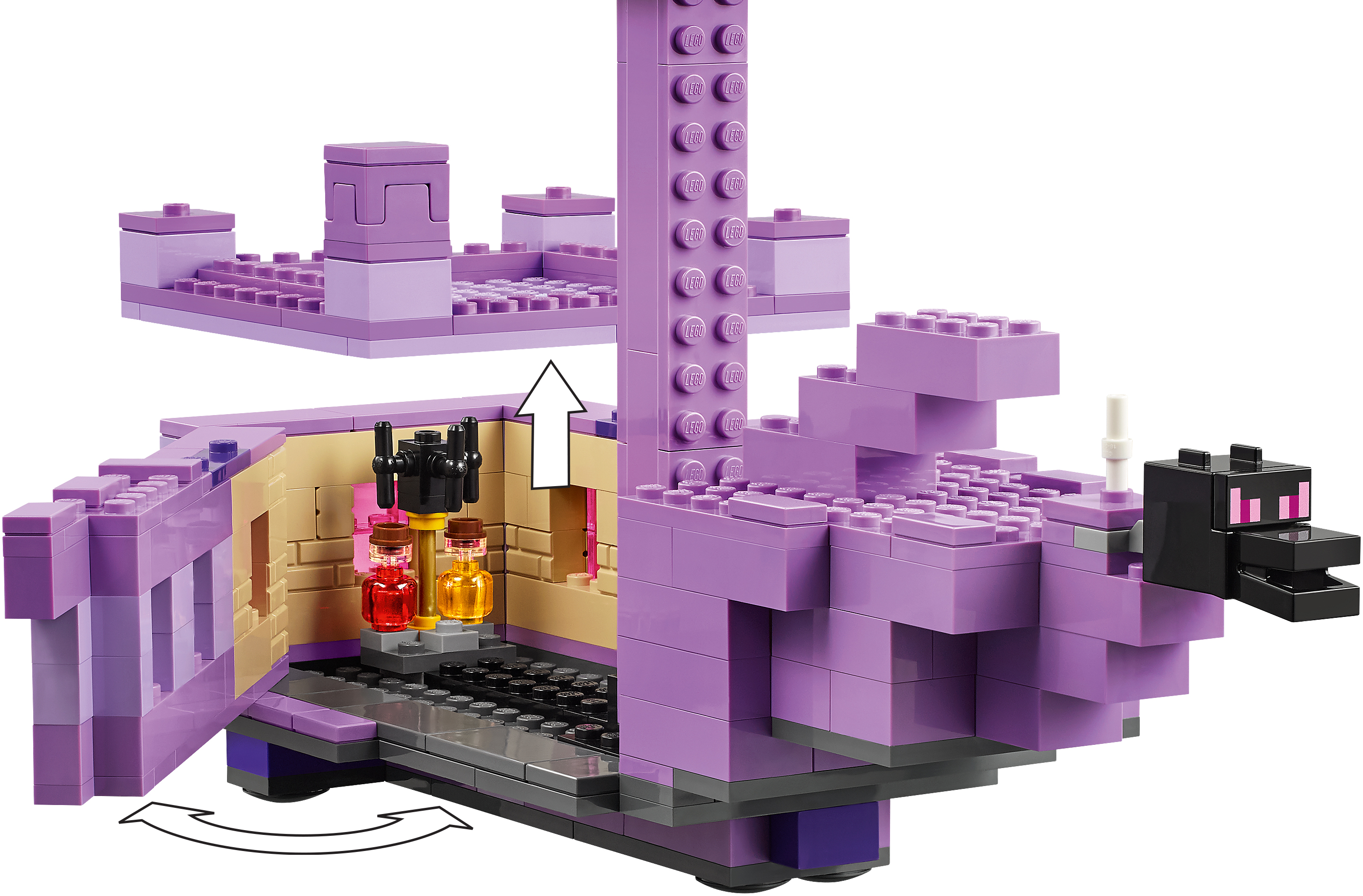 Конструктор LEGO 21264 Minecraft Дракон Энду и Корабль Крафото7