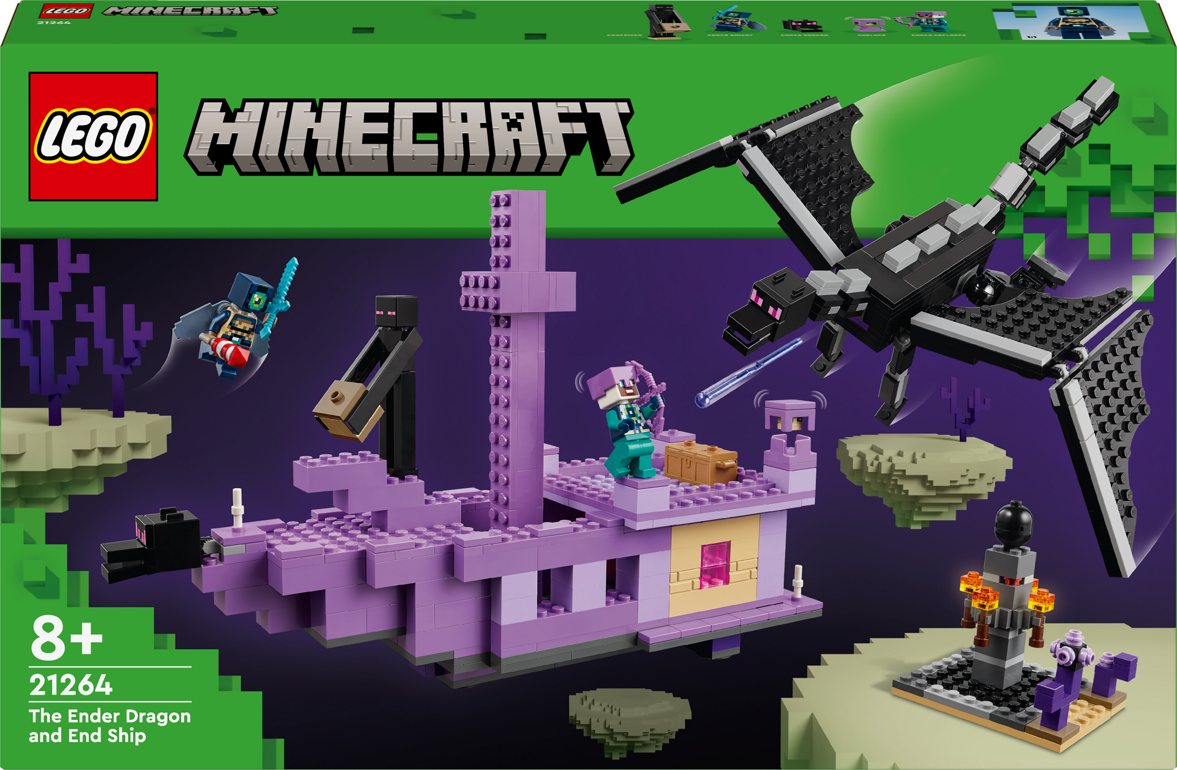 Конструктор LEGO 21264 Minecraft Дракон Энду и Корабль Кра фото 2