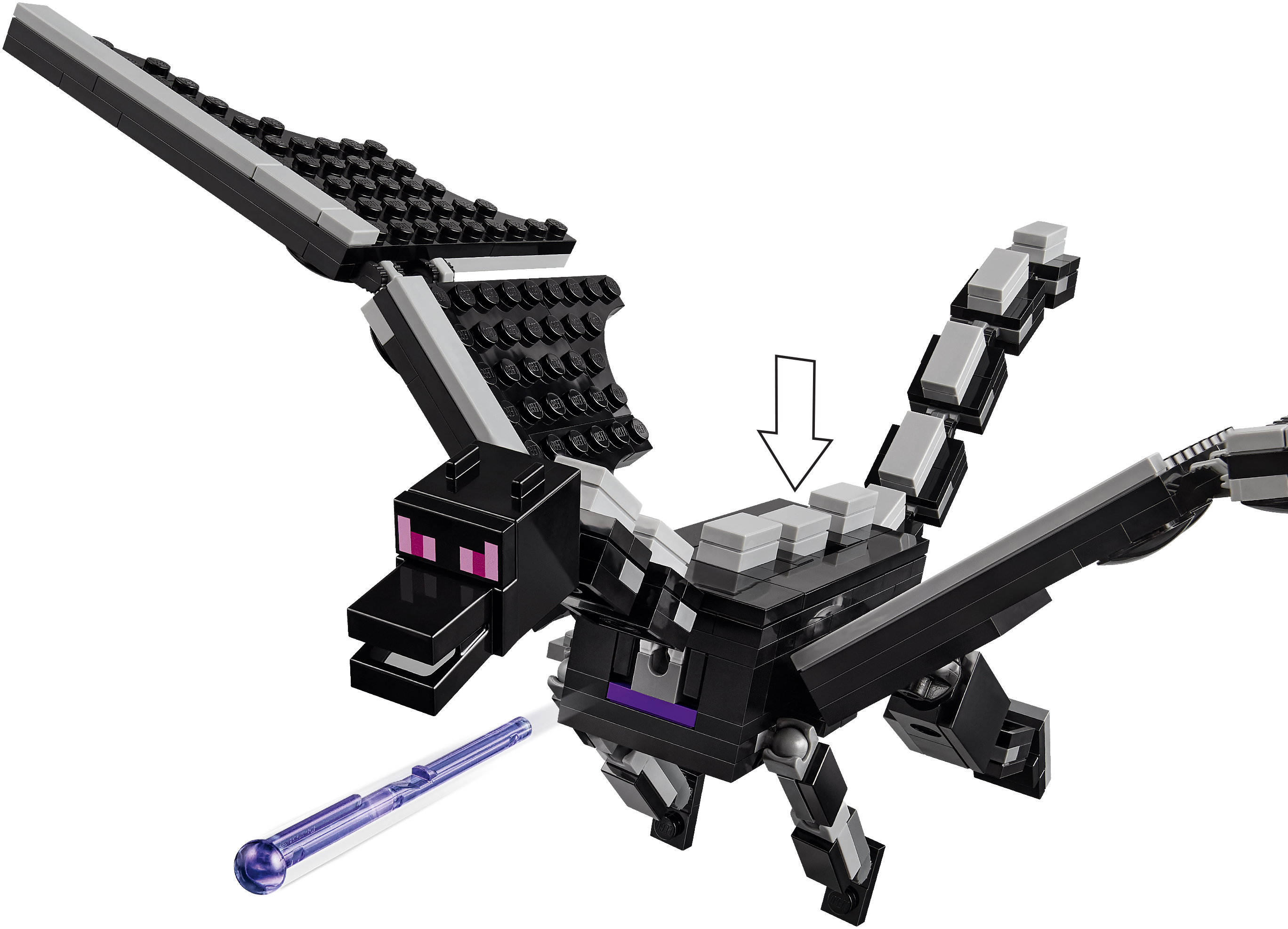 Конструктор LEGO 21264 Minecraft Дракон Энду и Корабль Крафото8