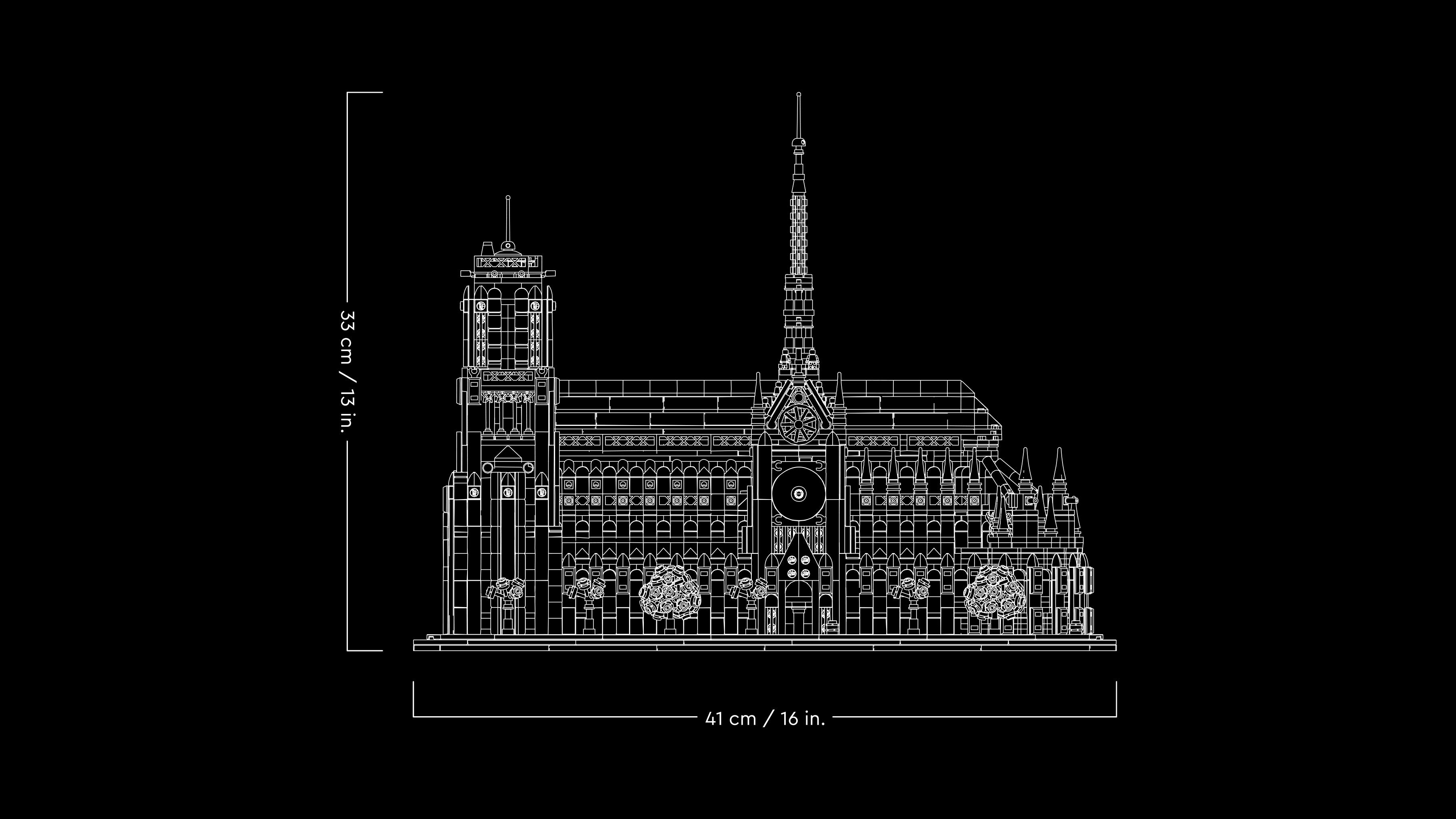 Конструктор LEGO 21061 Architecture Нотр-Дам-де-Паріфото28