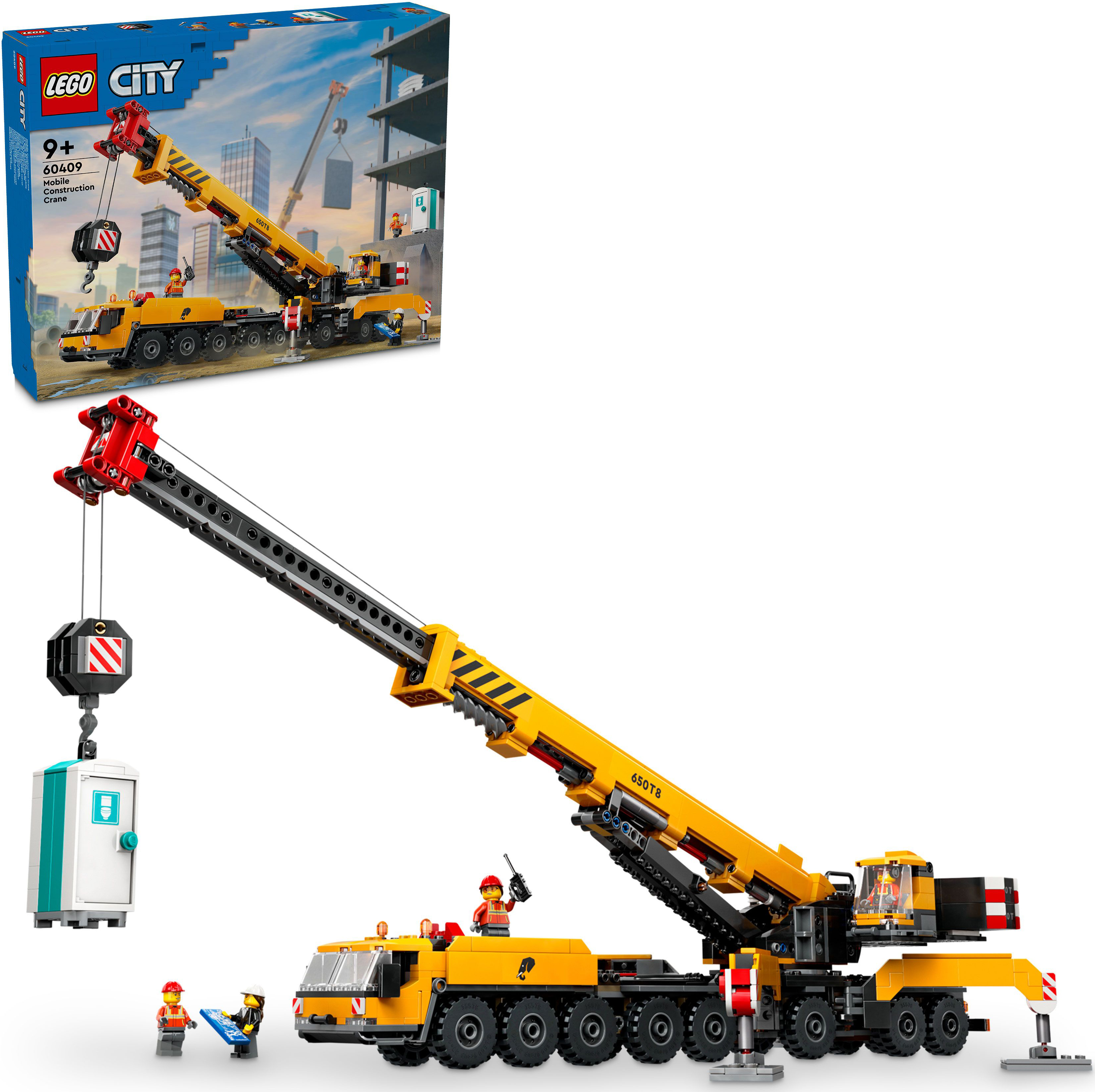 Конструктор LEGO 60409 City Жовтий передвижной строительный кран фото 12