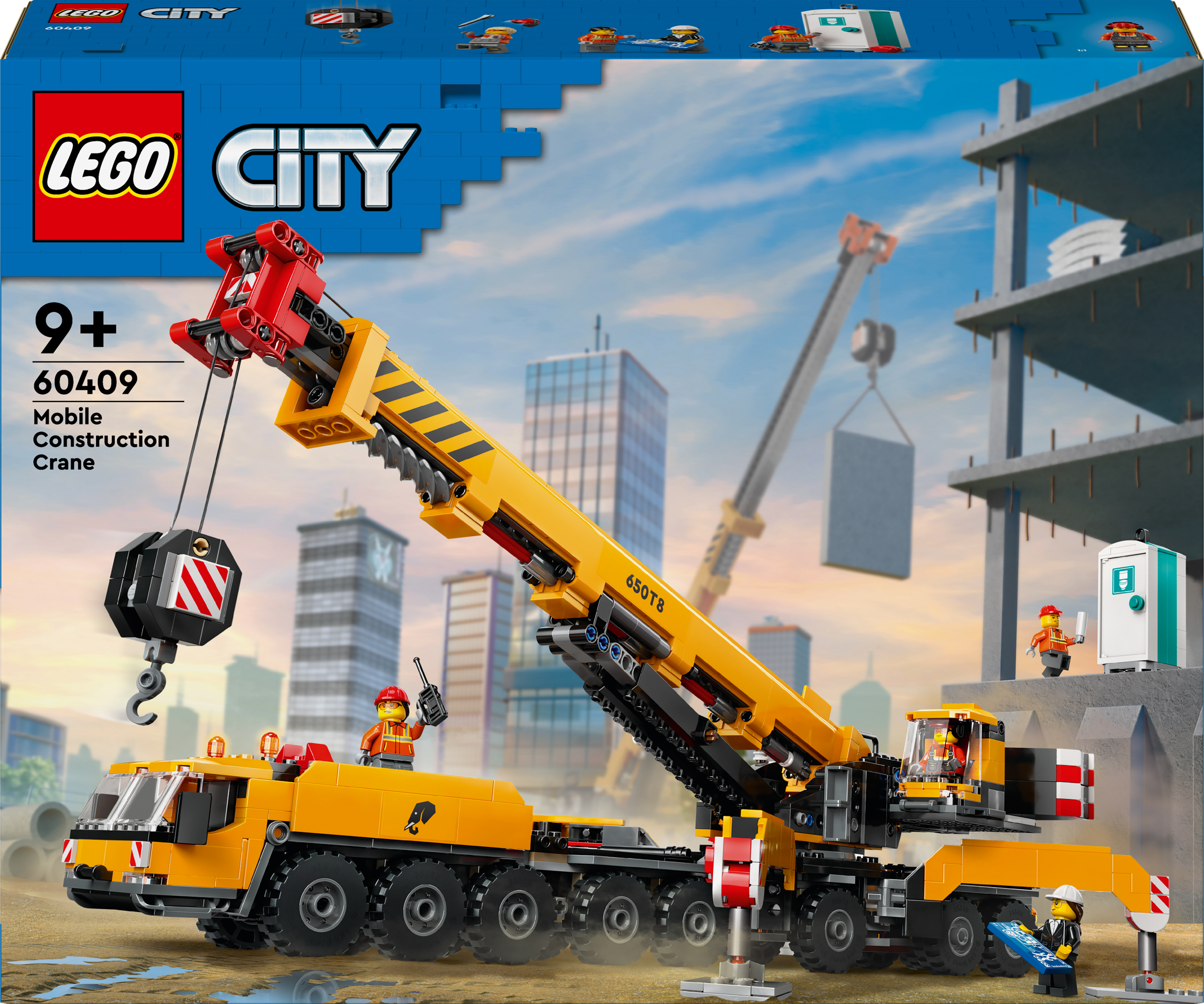 Конструктор LEGO 60409 City Жовтий передвижной строительный кран фото 2