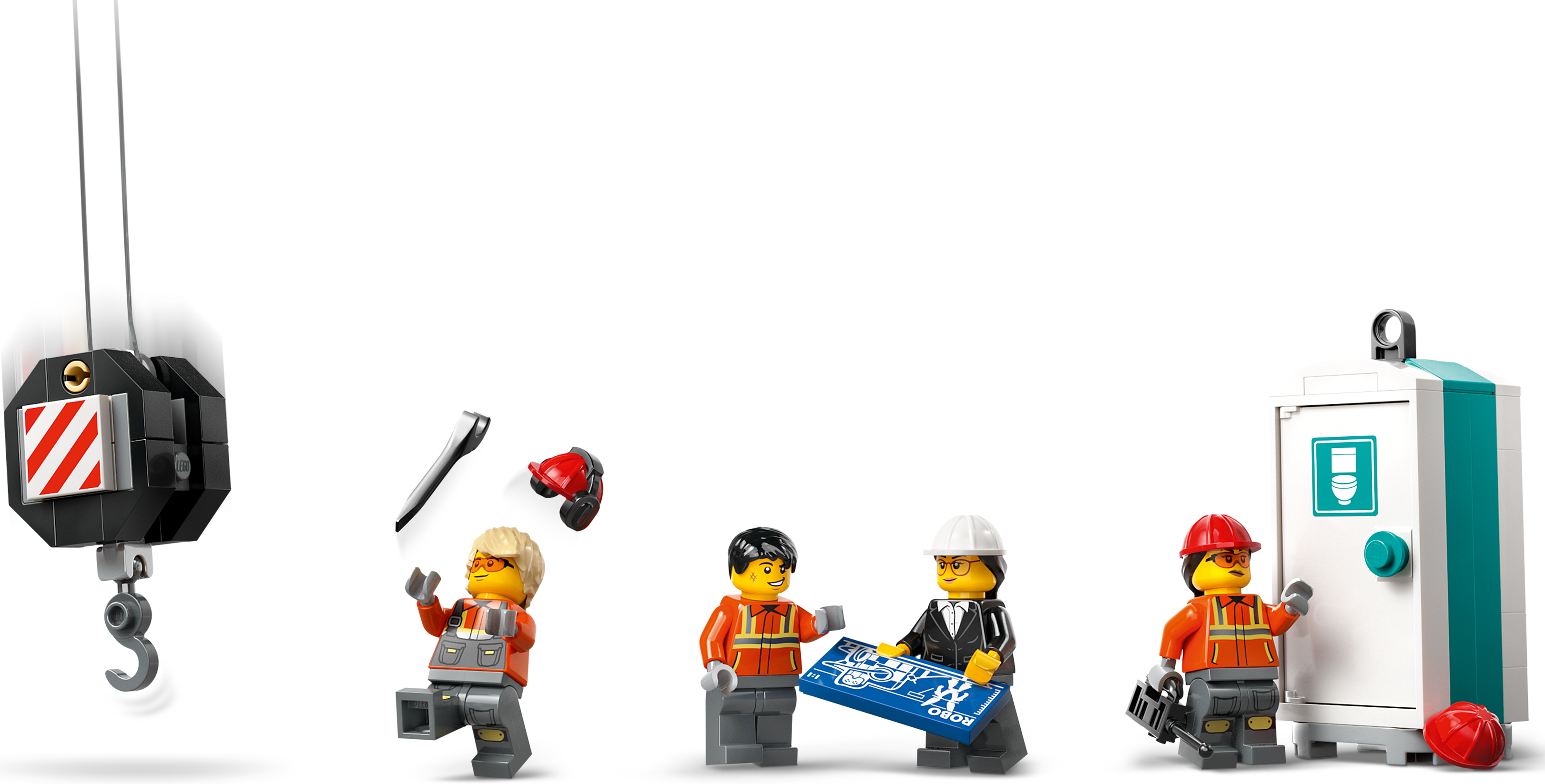 Конструктор LEGO 60409 City Жовтий передвижной строительный кранфото11