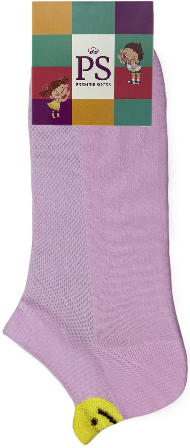 Шкарпетки дитячі Premier Socks 18-20 1 пара рожеві з принтом Смайл (4820163319674)фото2