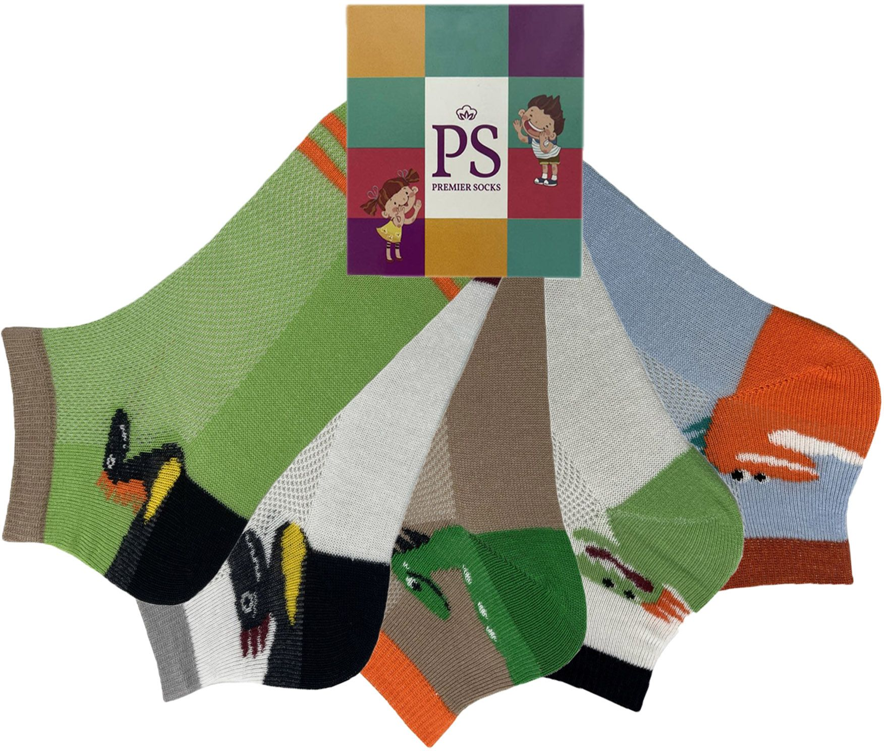 Набор носков для детей Premier Socks 16-18 5 пар разноцветные с принтом (4820163319445) фото 2