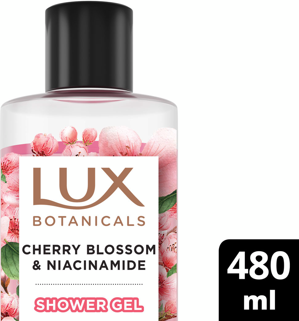 Гель для душа Lux Botanicals Цвет вишни и ниацинамид 480мл фото 3