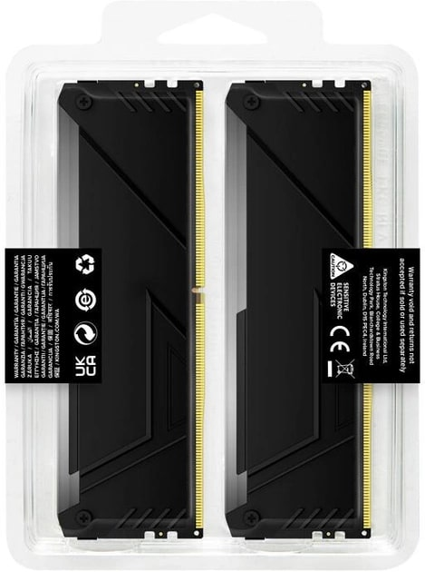 Пам'ять для ПК Kingston DDR4 32GB KIT (16GBx2) 2666 FURY Beast RGBфото8