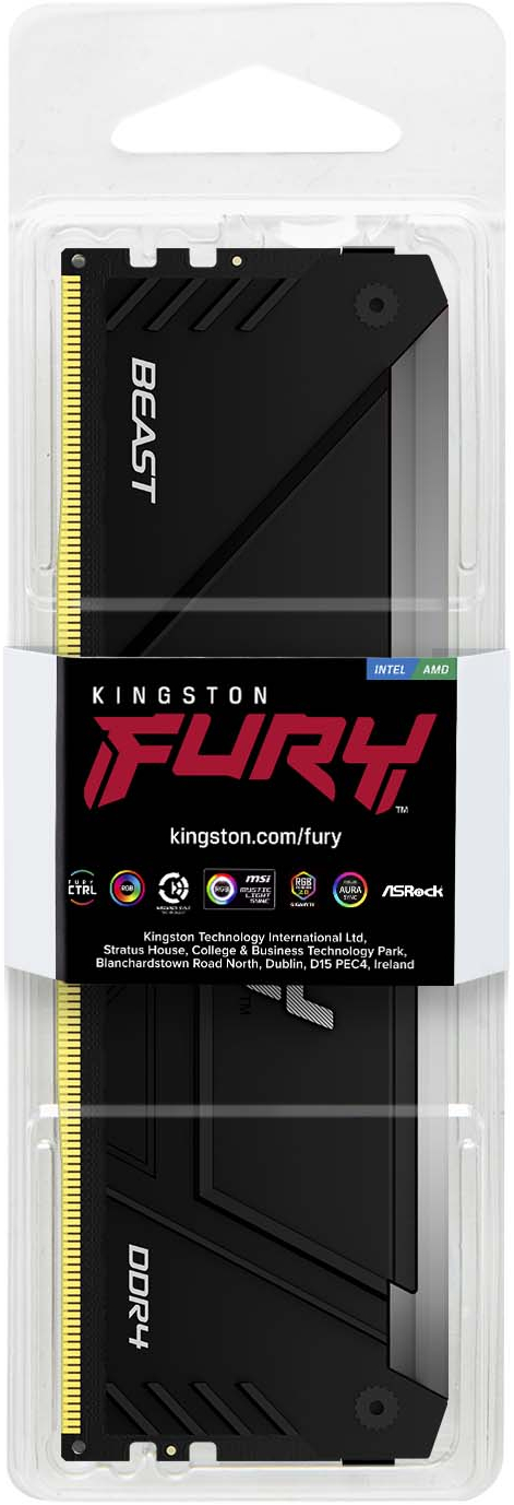 Память для ПК Kingston DDR4 8GB 3600 FURY Beast RGB фото 3