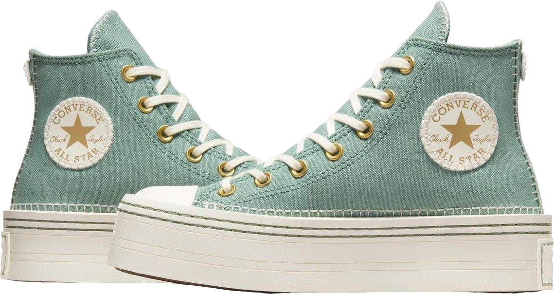 Кеди жіночі Converse Chuck Taylor All Star Modern Lift HI A07547C 37 (6,5 US) зеленіфото4