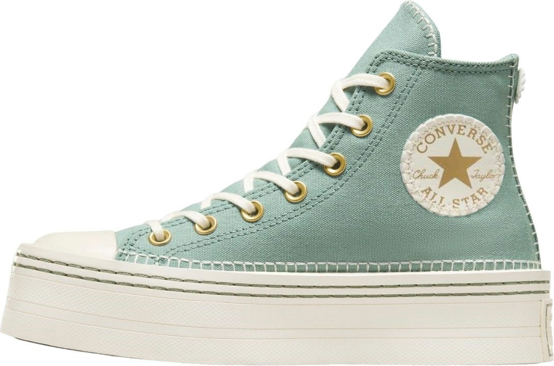 Кеди жіночі Converse Chuck Taylor All Star Modern Lift HI A07547C 37 (6,5 US) зеленіфото2