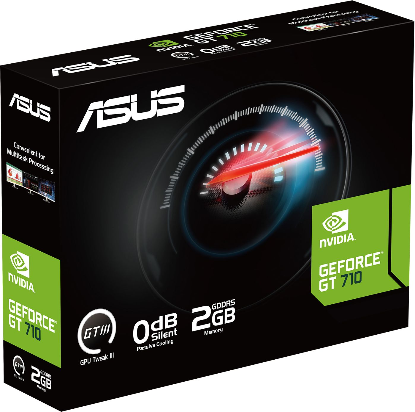 Видеокарта ASUS GeForce GT710 2GB GDDR3 silent EVO GT710-SL-2GD5-BRK-EVO (90YV0ALA-M0NA00) фото 5