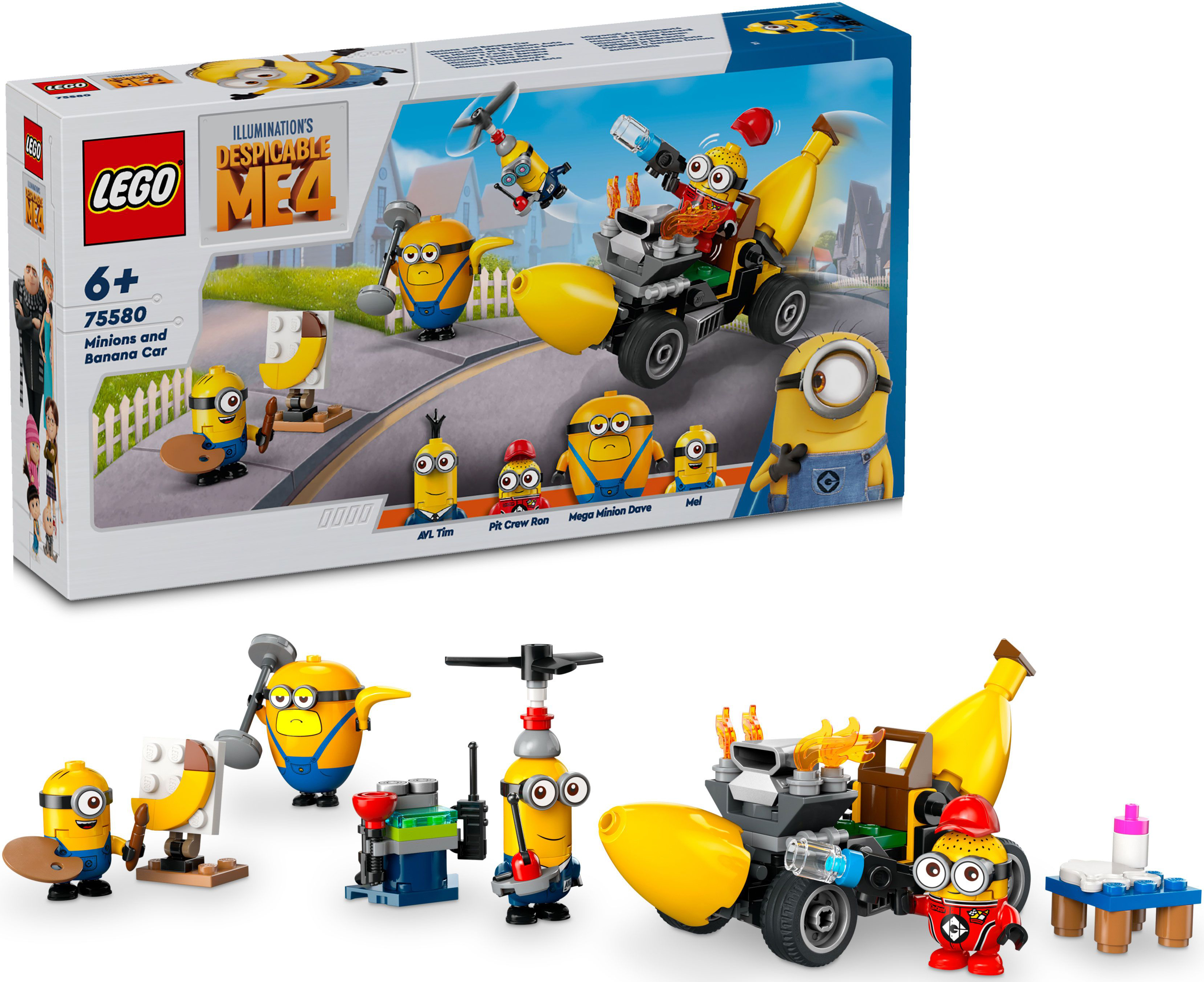 Конструктор LEGO 75580 Міньйони та банановий автомобільфото17