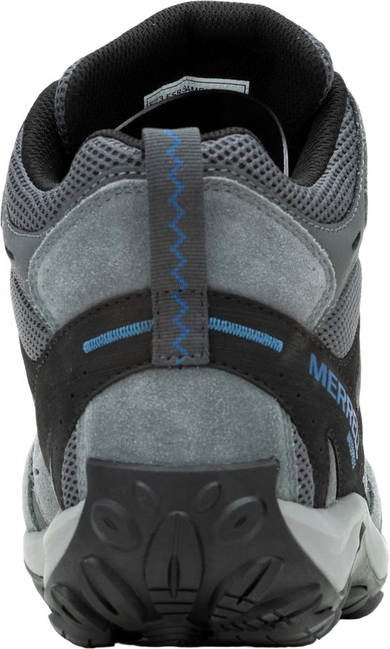 Ботинки мужские Merrell Accentor 3 Mid WP Rock/Blue 41 серый/синий фото 5