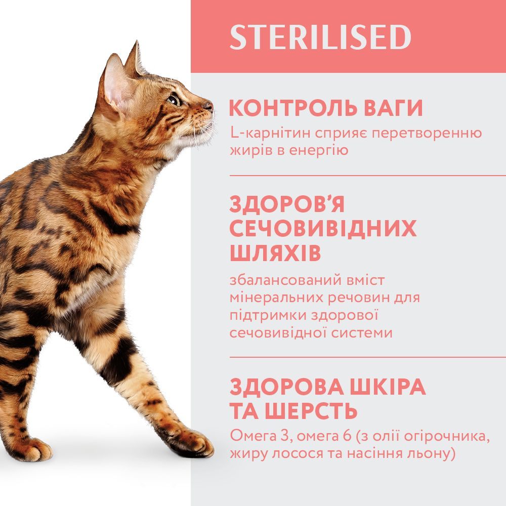 Сухой корм Optimeal для стерилизованных кошек с говядиной и сорго 700г (B1811402) фото 3