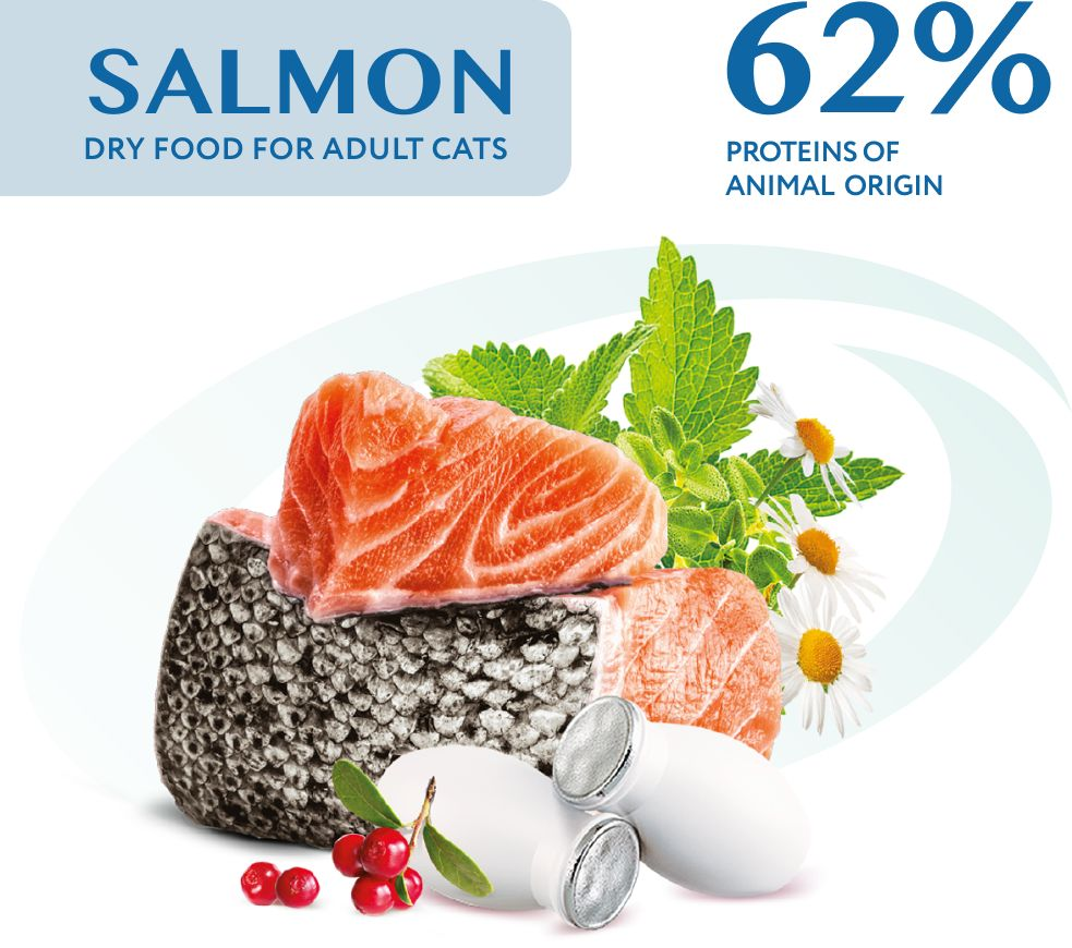 Сухий корм Optimeal для стерилізованих кішок з лососем 1.5 кг (B1802501)фото2