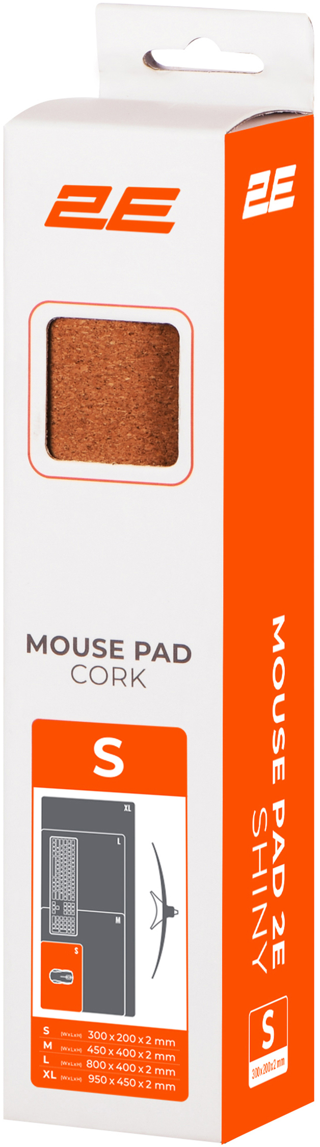 Килимок для миші 2E CORK S Brown (300х200х2мм) (2E-PAD-S-CORK)фото