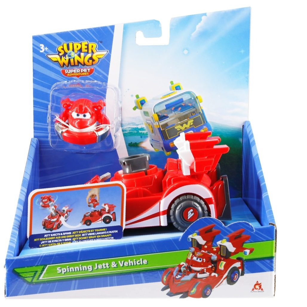 Игровой набор Super Wings Spinning Vehicle Джетт (Jett) (EU770310) фото 3