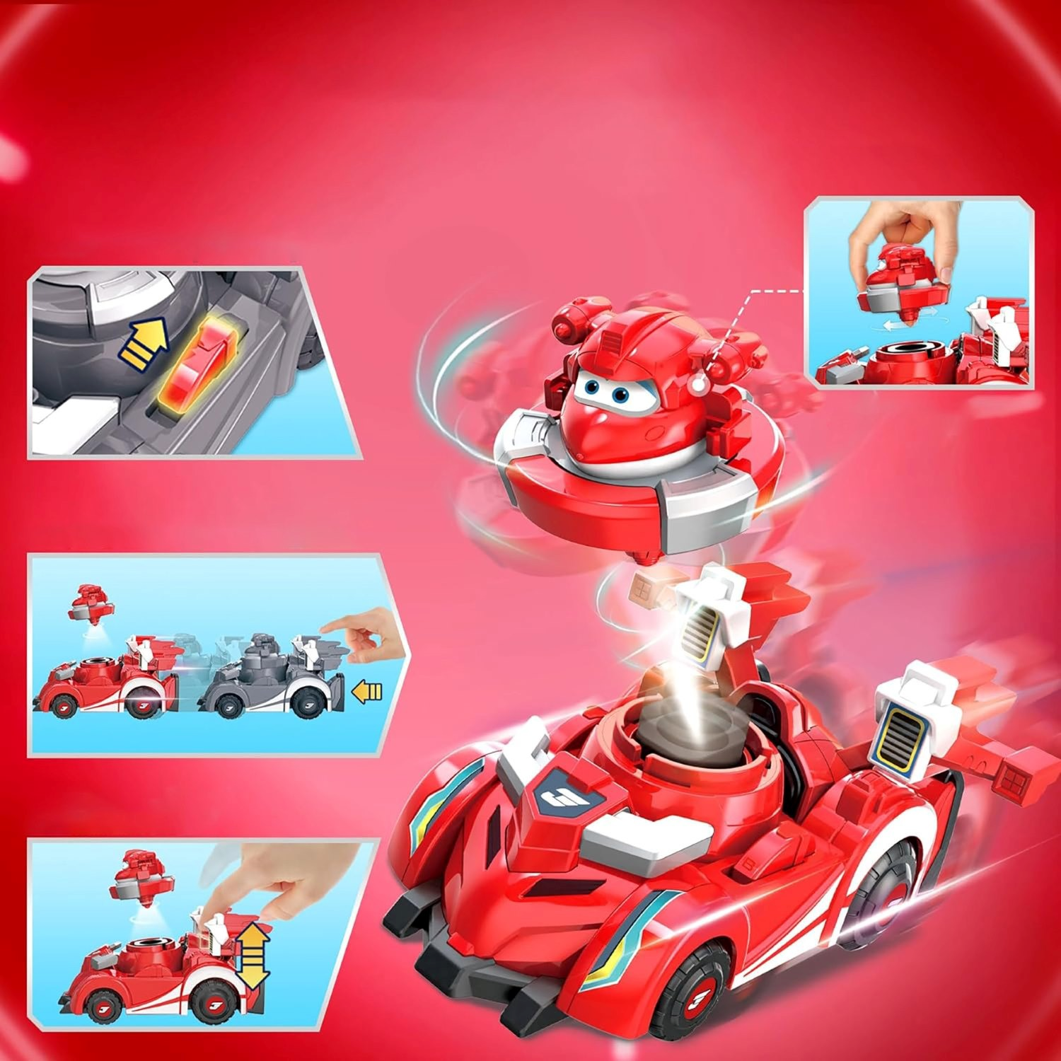 Игровой набор Super Wings Spinning Vehicle Джетт (Jett) (EU770310) фото 12