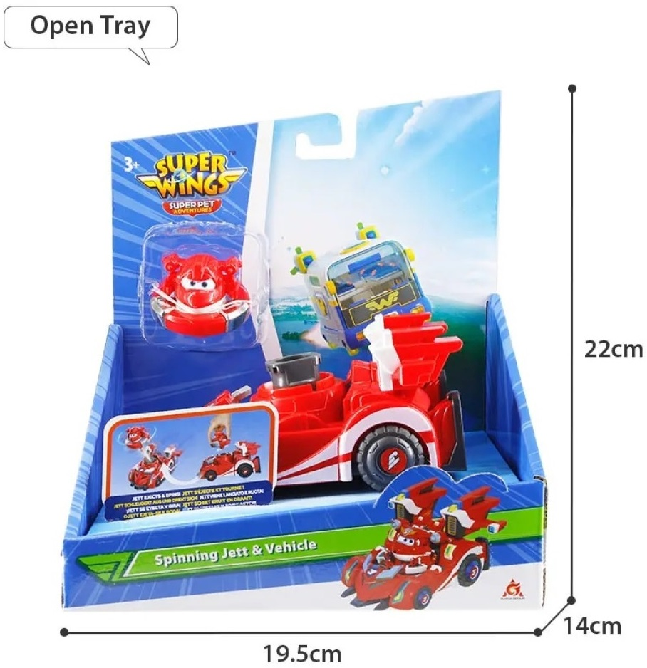 Игровой набор Super Wings Spinning Vehicle Джетт (Jett) (EU770310) фото 6