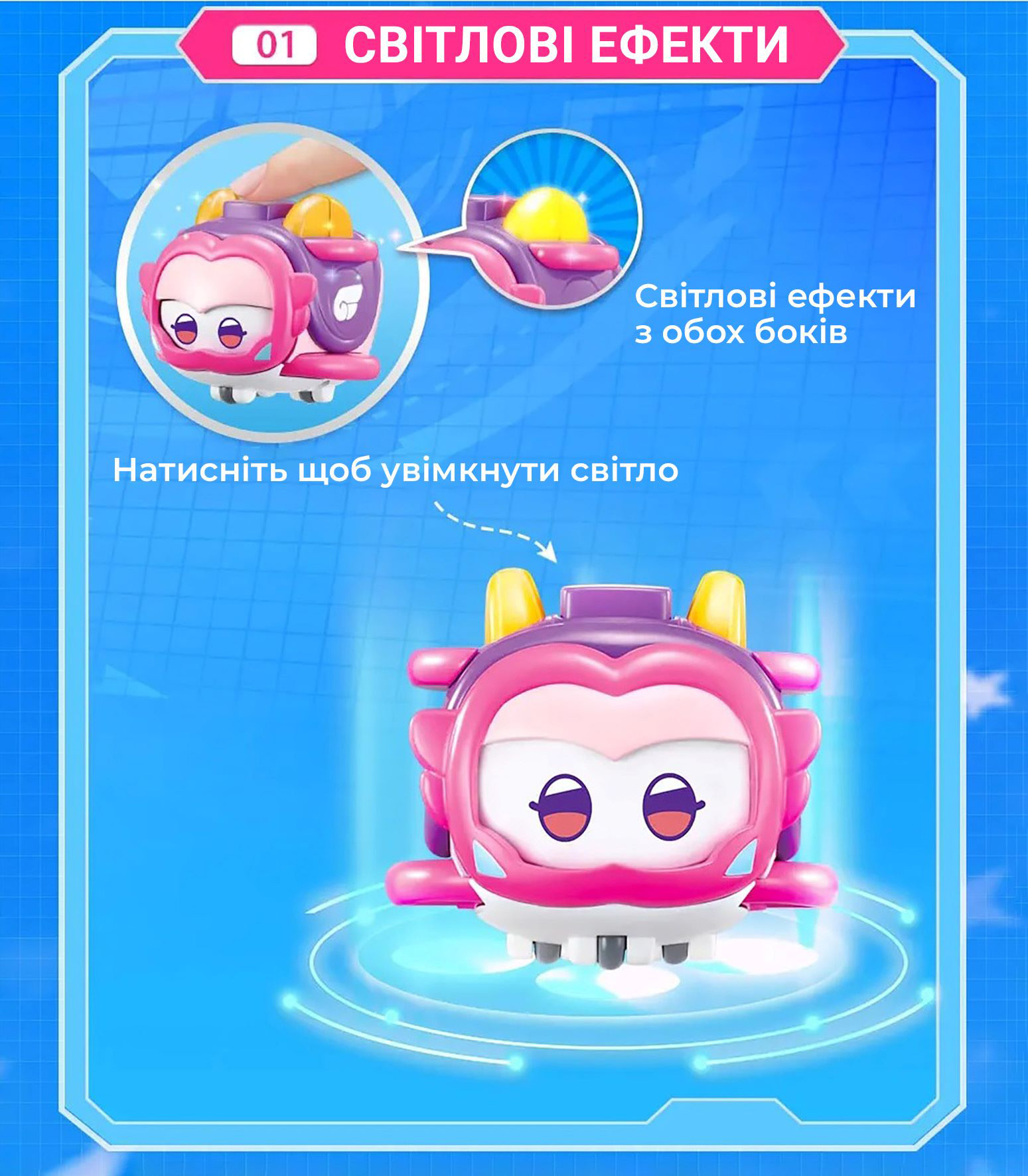 Ігрова фігурка Super Wings Super Pet Еллі улюбленець (Ellie Pet), світло (EU770419)фото6