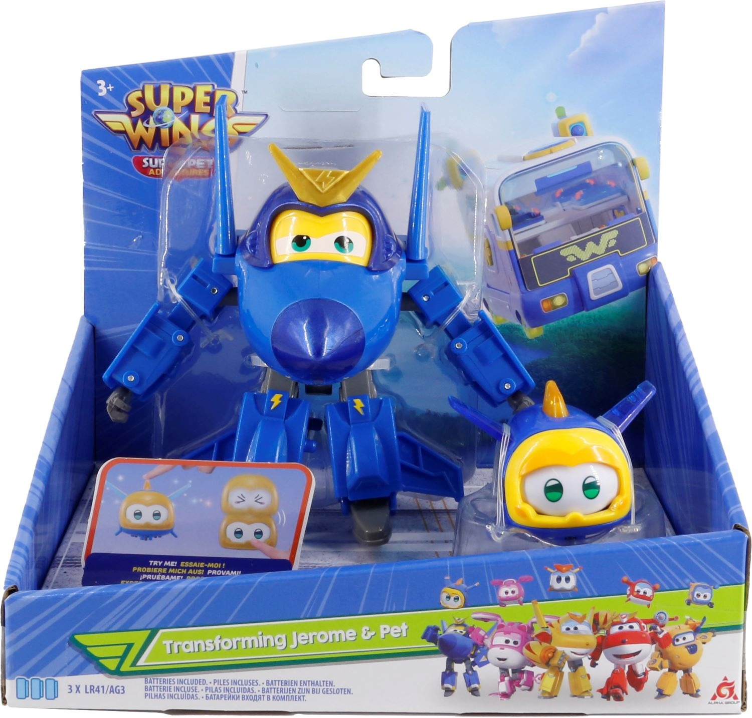 Игровой набор Super Wings Transforming Джером и любимец (Jerome & Pet) (EU770443) фото 3