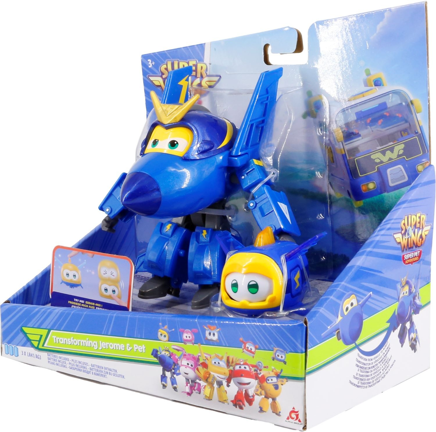 Игровой набор Super Wings Transforming Джером и любимец (Jerome & Pet) (EU770443) фото 4