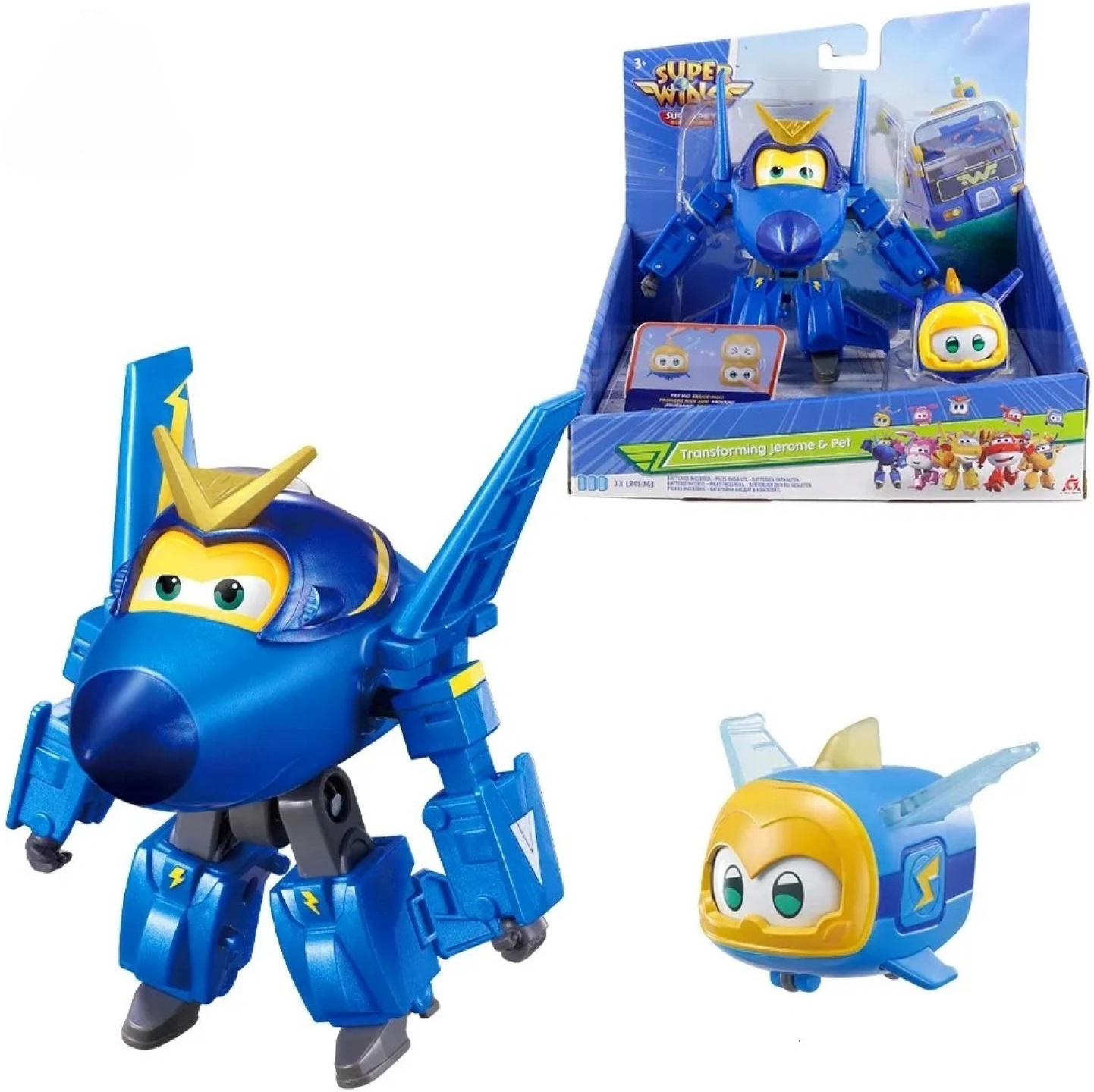 Игровой набор Super Wings Transforming Джером и любимец (Jerome & Pet) (EU770443) фото 2