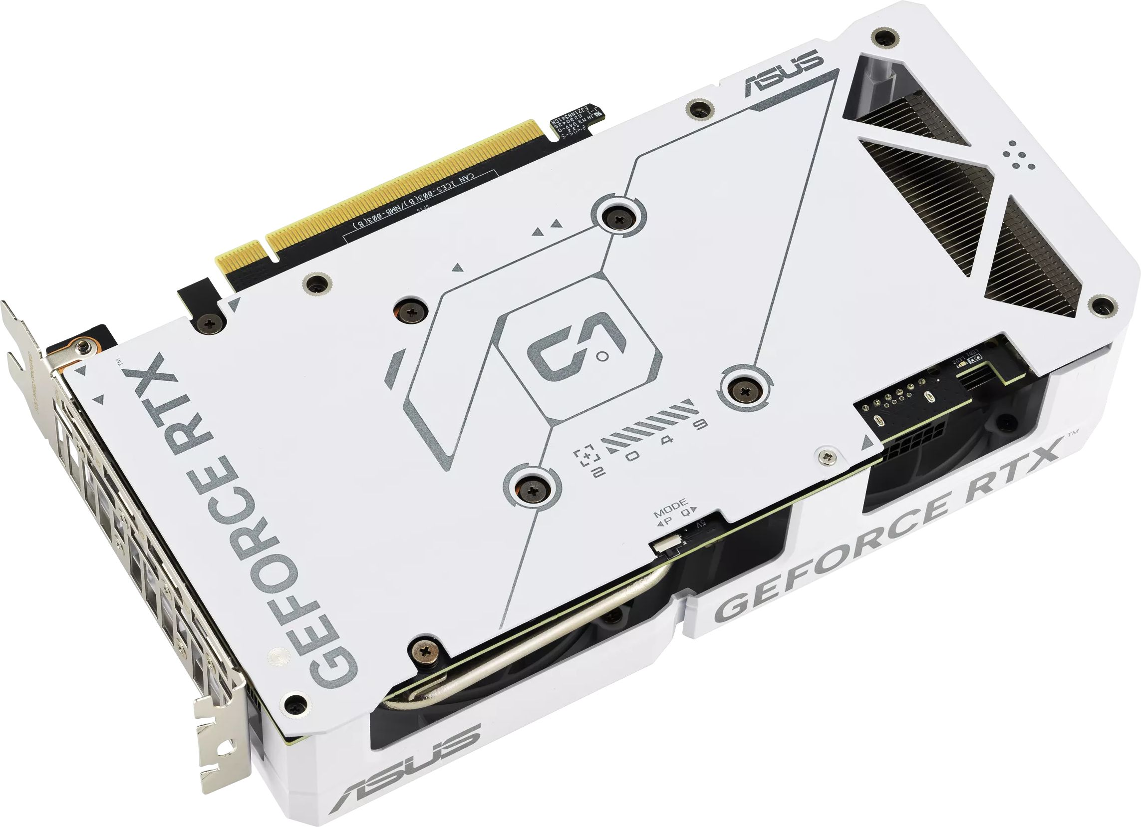 Видеокарта ASUS GeForce RTX 4070 SUPER OC 12GB GDDR6X EVO DUAL белая (90YV0KC8-M0NA00)фото11