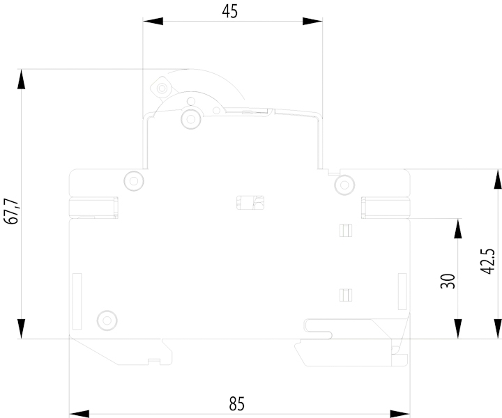 Автоматический выключатель ETI, ETIMAT 6 3p C 16А (6 kA) (2145516) фото 2