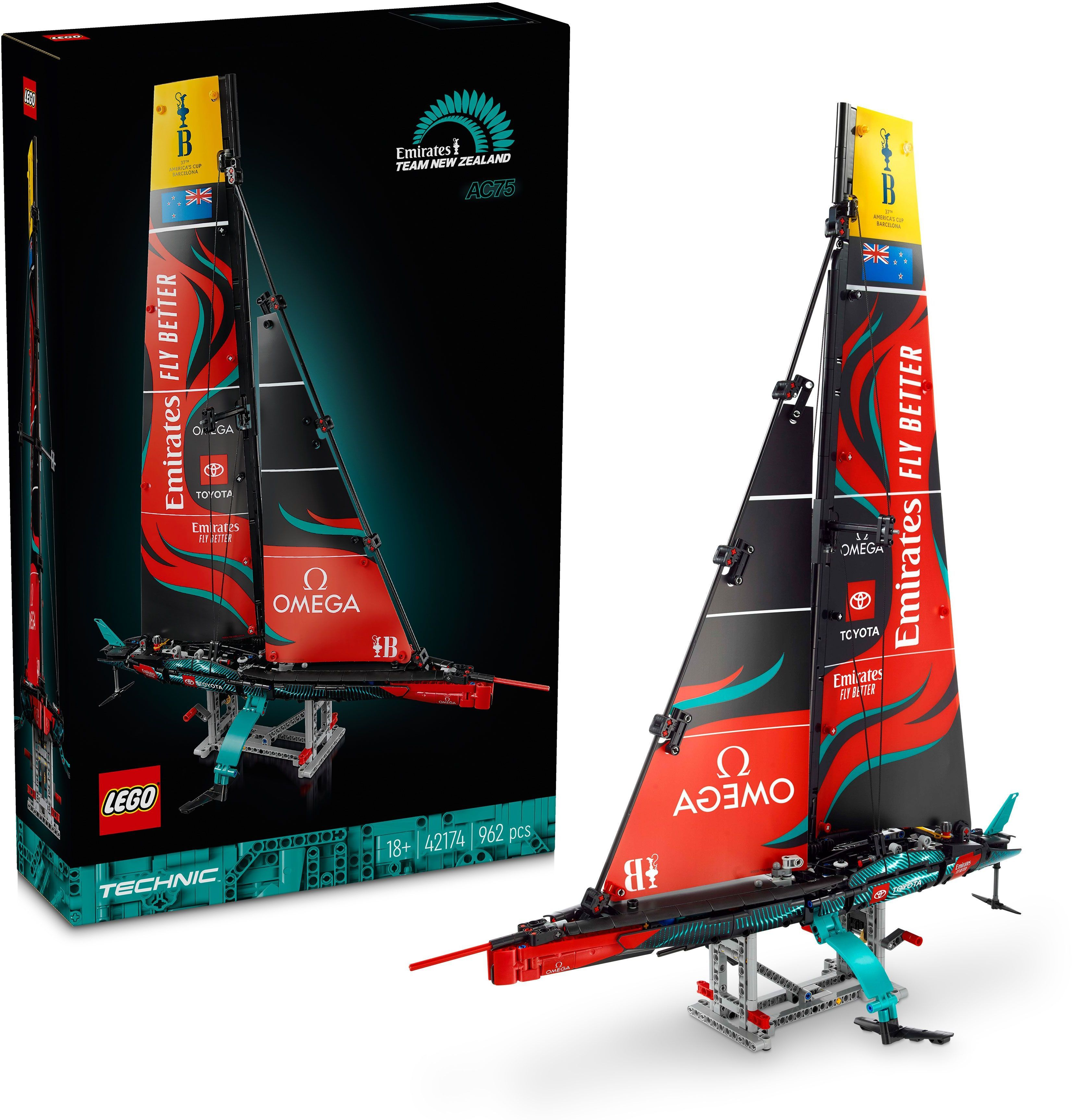 Конструктор LEGO 42174 Яхта Emirates Team New Zealand AC75 фото 30