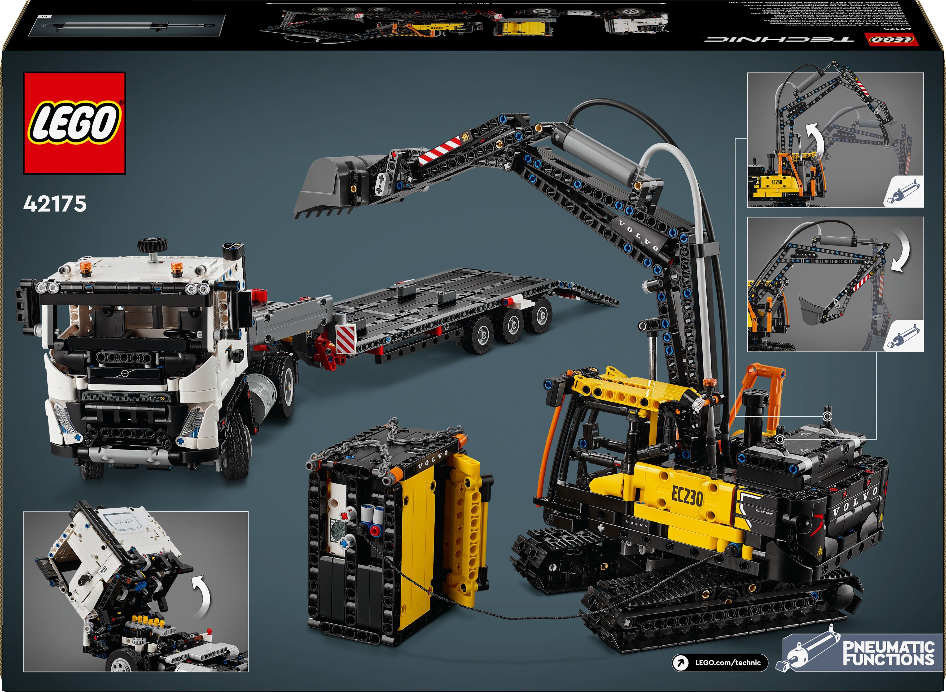 LEGO 42175 Вантажівка Volvo FMX і Електричний екскаватор EC230фото16