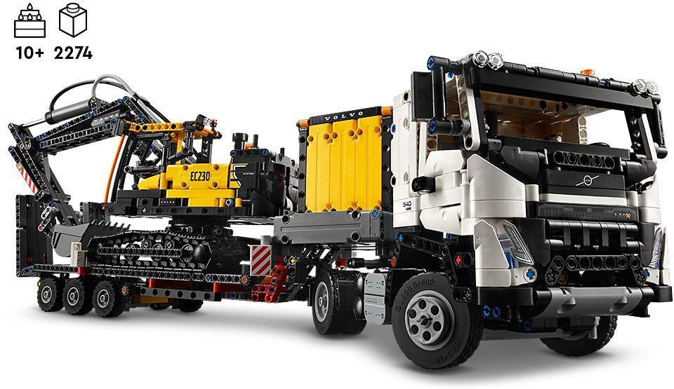 LEGO 42175 Вантажівка Volvo FMX і Електричний екскаватор EC230фото2