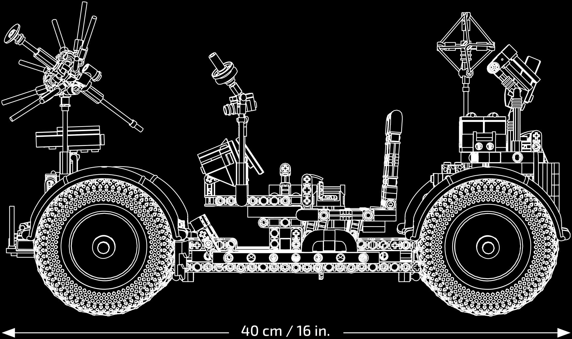 Конструктор LEGO 42182 Лунный автомобиль NASA Apollo фото 19