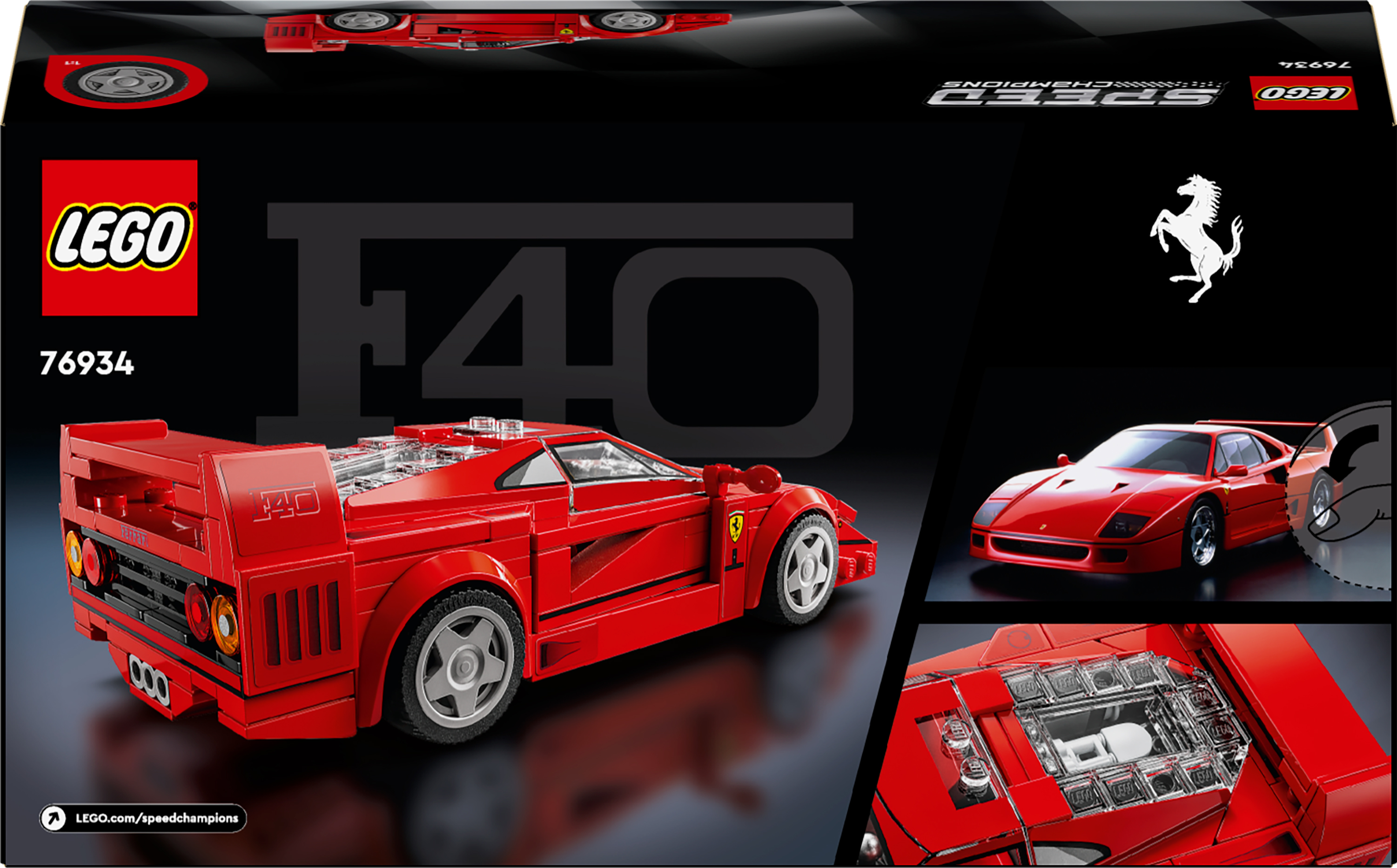 Конструктор LEGO 76934 Суперкар Ferrari F40 фото 4