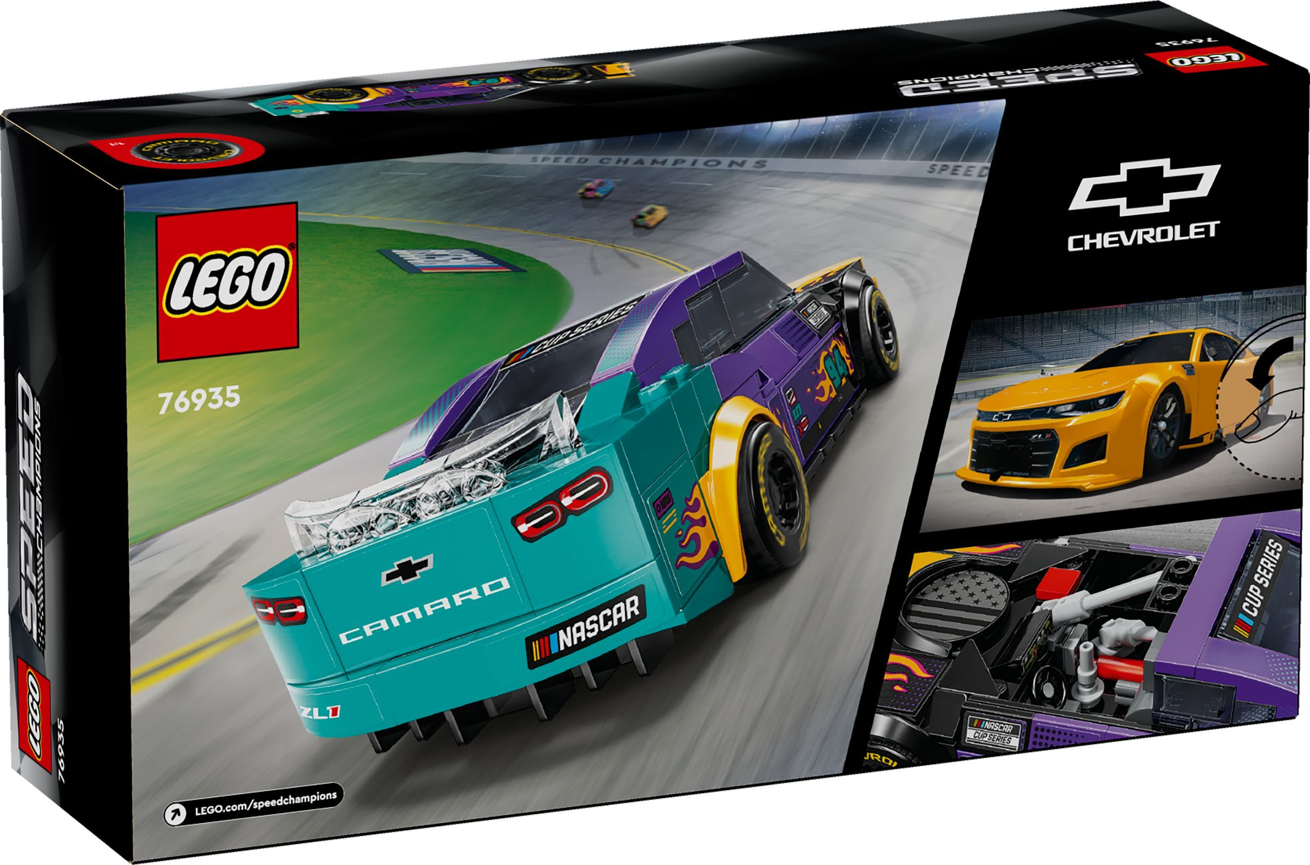 Конструктор LEGO 76935 NASCAR Next Gen Chevrolet Camaro ZL1 фото 25