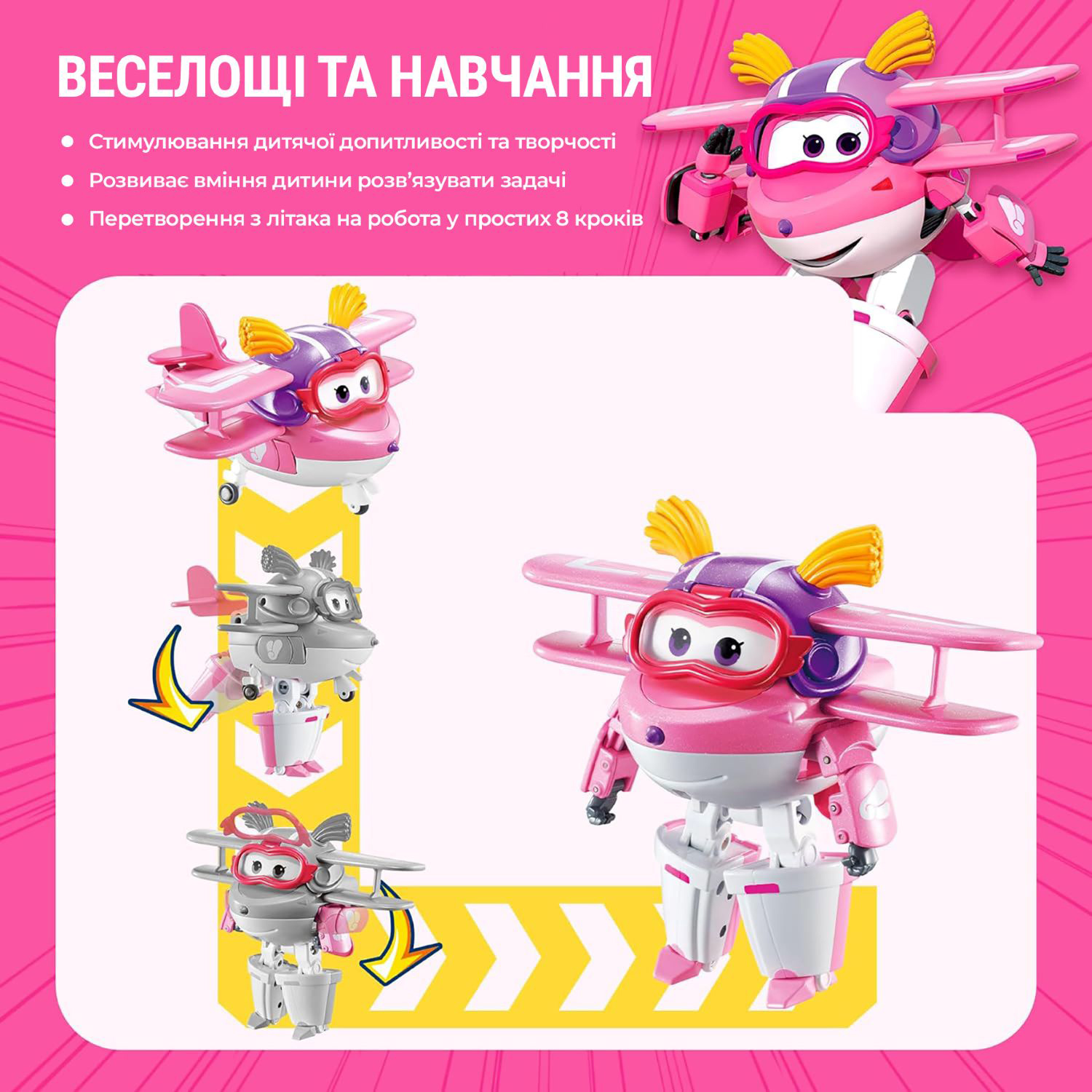 Игровая фигурка-трансформер Super Wings Transforming Элли (Ellie) (EU770238) фото 7