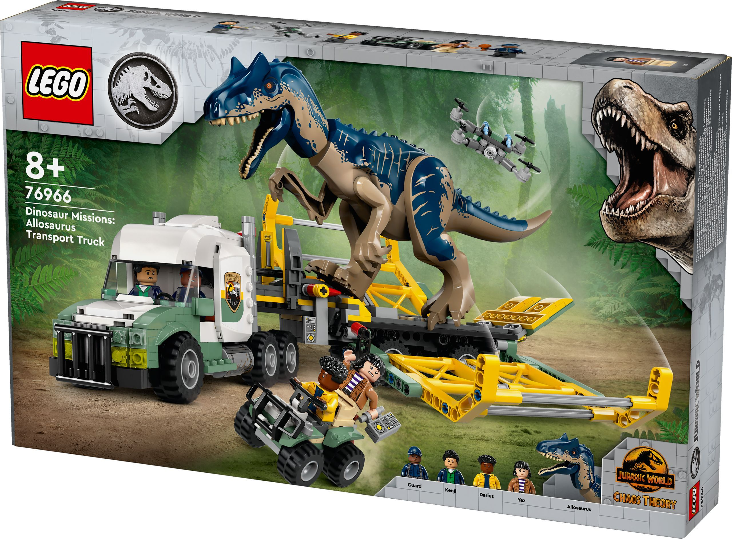 Конструктор LEGO 76966 Jurassic World Миссии динозавров: Грузовик для перевозки алозавра фото 3