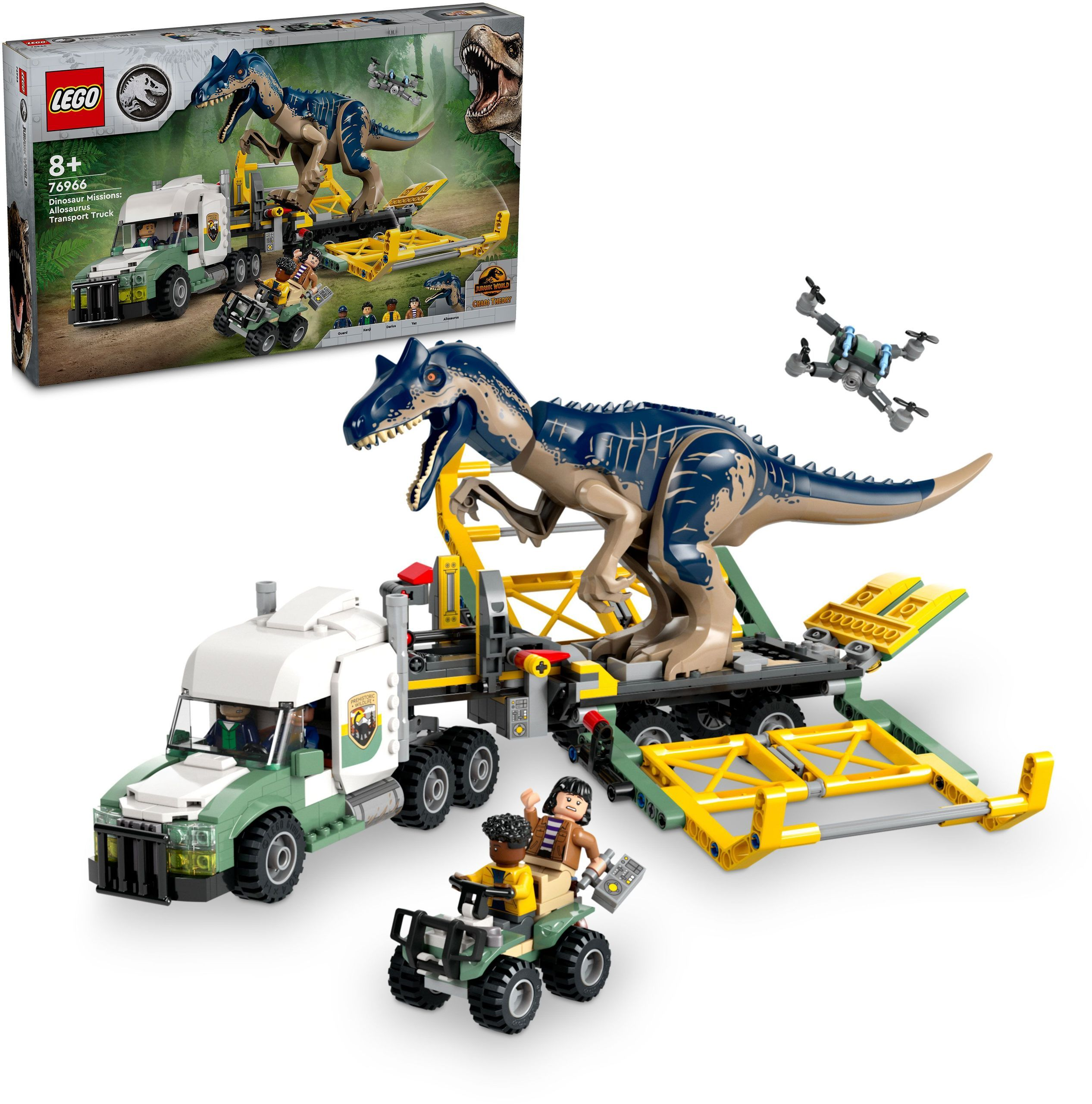 Конструктор LEGO 76966 Jurassic World Місії динозаврів: Вантажівка для перевезення алозаврафото39