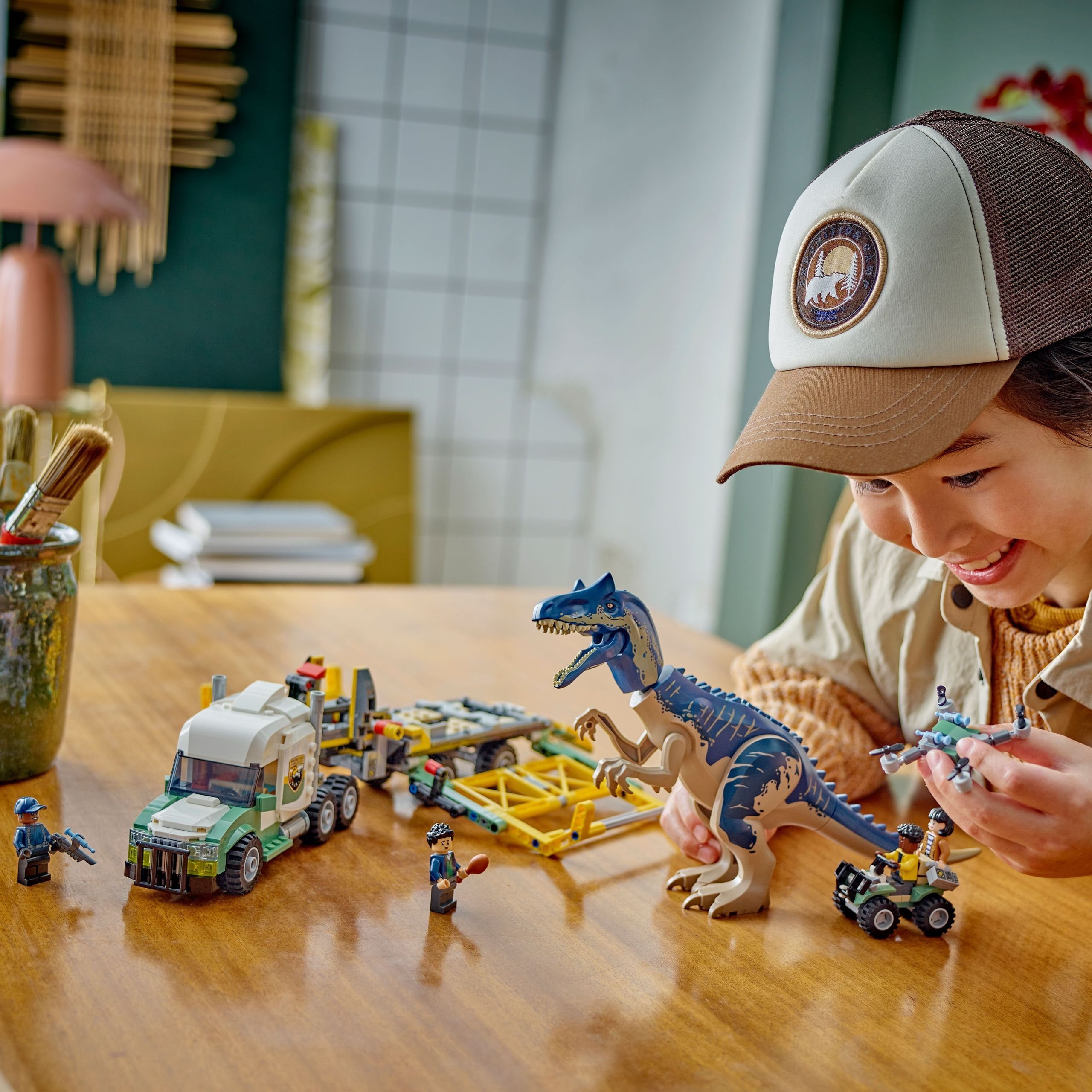 Конструктор LEGO 76966 Jurassic World Місії динозаврів: Вантажівка для перевезення алозаврафото35