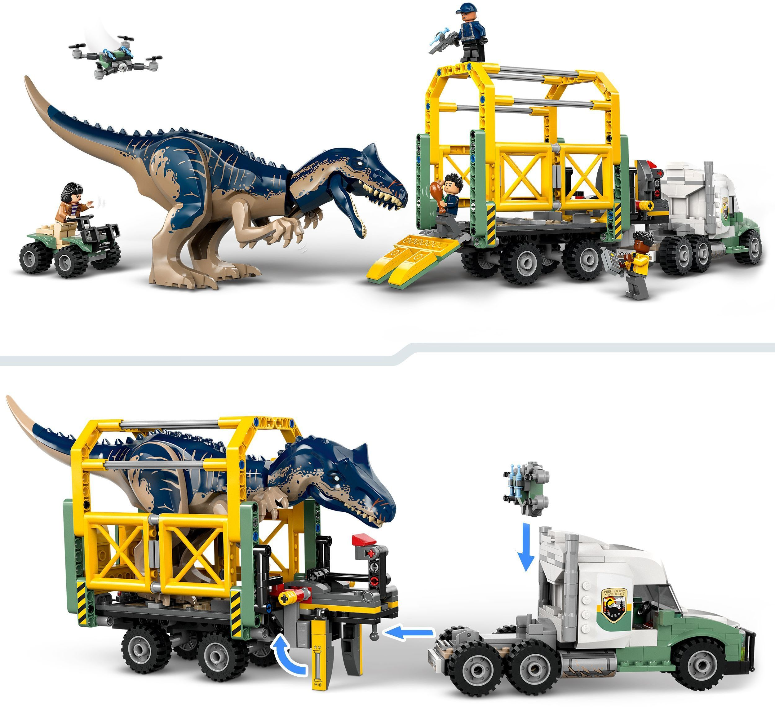 Конструктор LEGO 76966 Jurassic World Миссии динозавров: Грузовик для перевозки алозавра фото 12