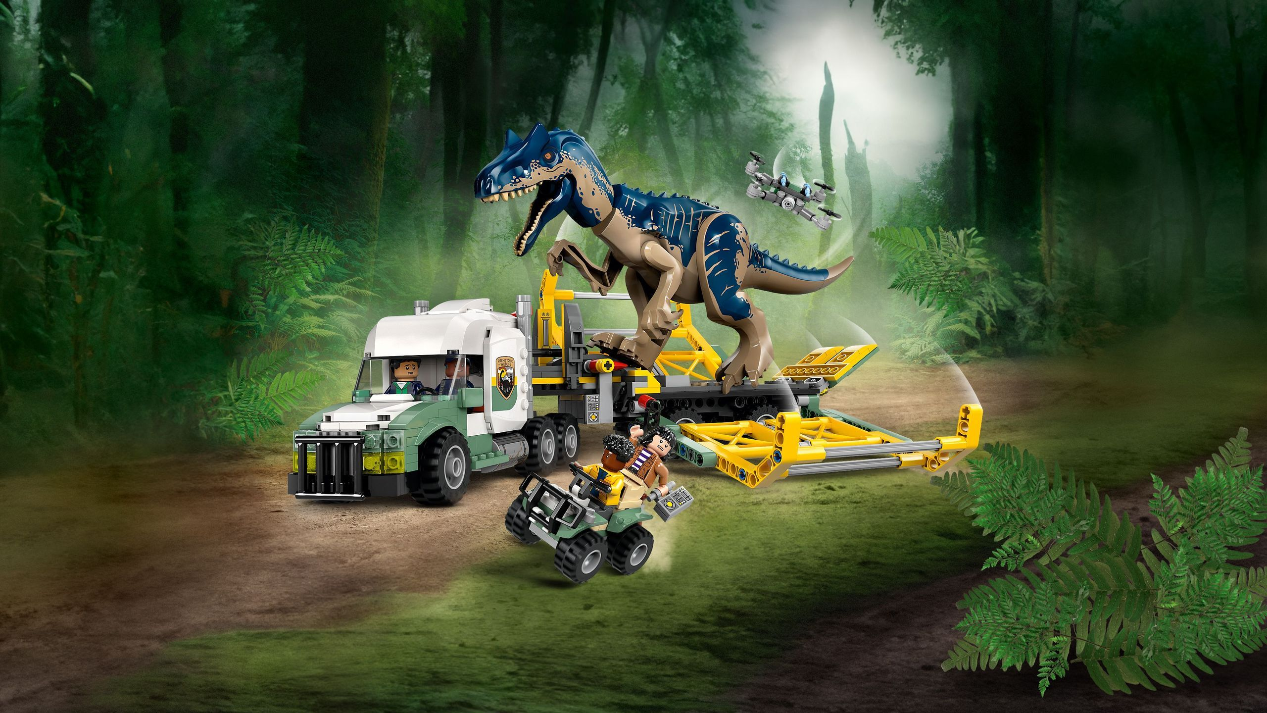 Конструктор LEGO 76966 Jurassic World Місії динозаврів: Вантажівка для перевезення алозаврафото37