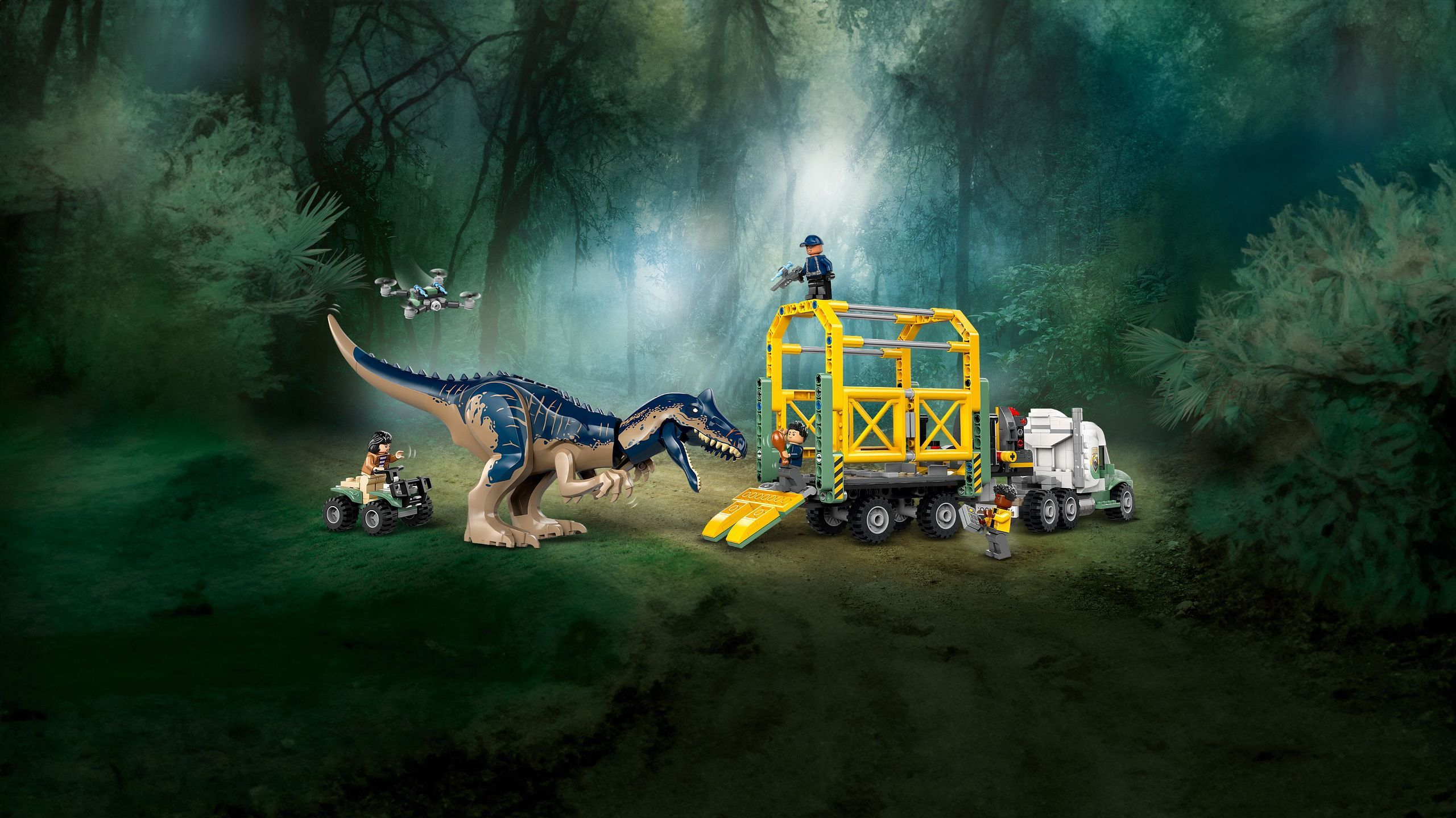 Конструктор LEGO 76966 Jurassic World Миссии динозавров: Грузовик для перевозки алозавра фото 38