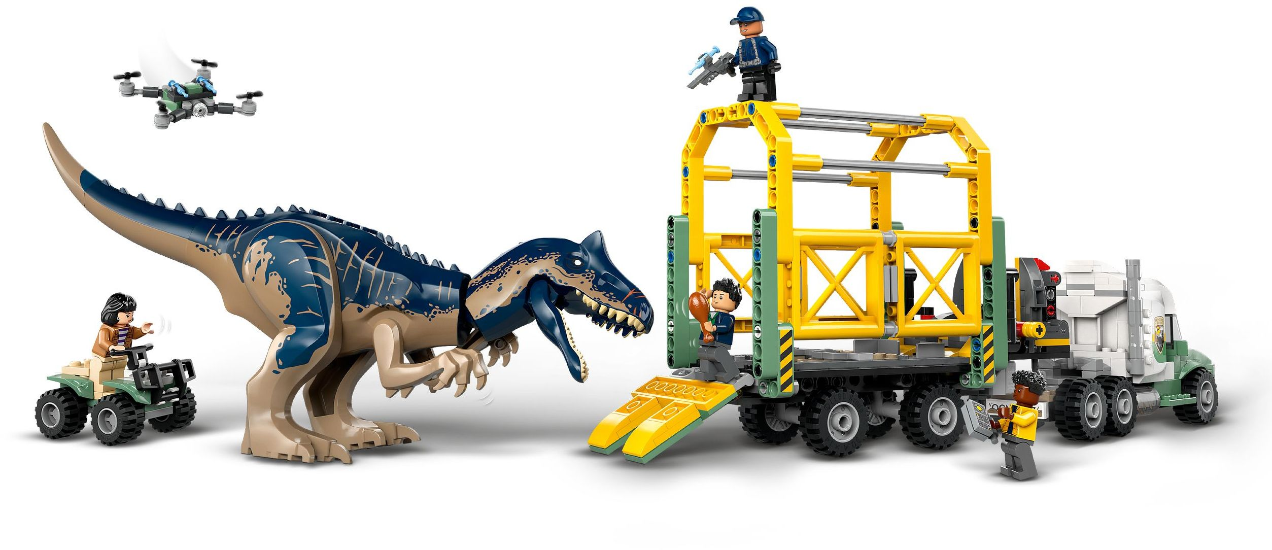 Конструктор LEGO 76966 Jurassic World Миссии динозавров: Грузовик для перевозки алозавра фото 6