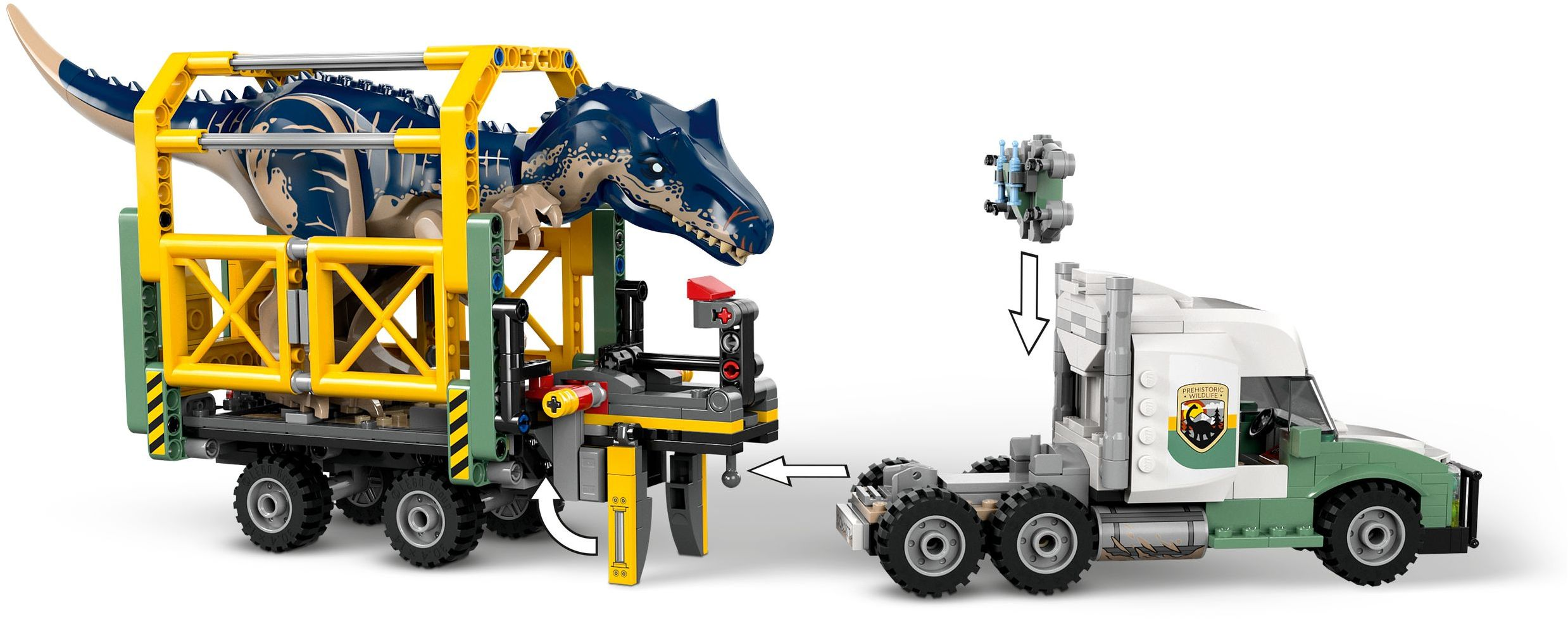 Конструктор LEGO 76966 Jurassic World Місії динозаврів: Вантажівка для перевезення алозаврафото27