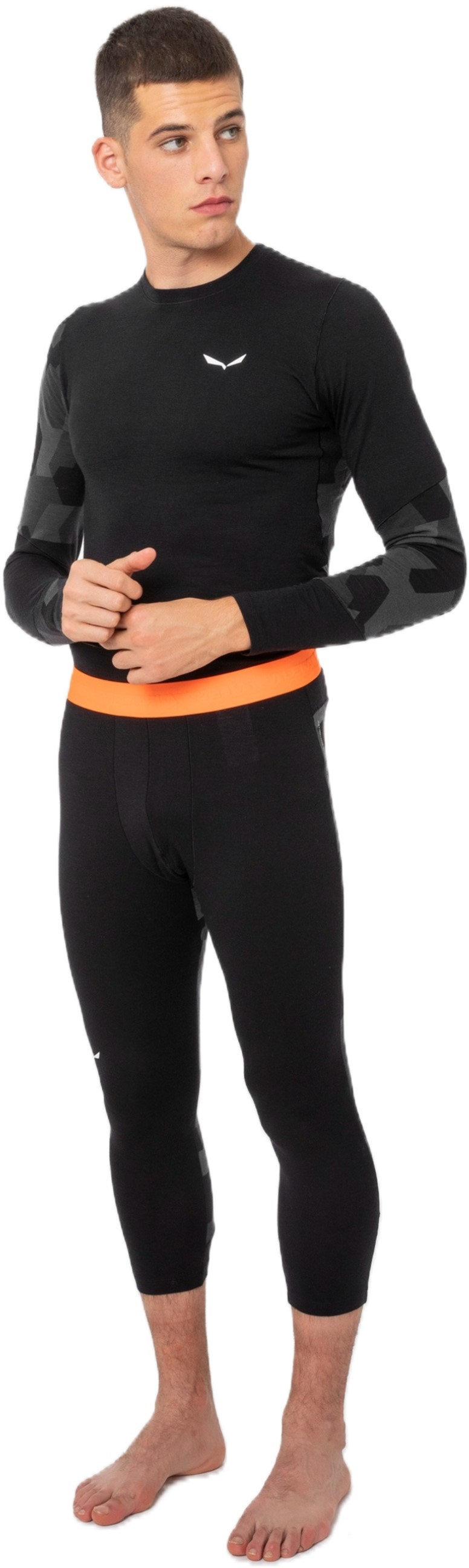 Термоштани чоловічі Salewa Cristallo Warm AMR M 3/4 Tight 28209 0910 48/M чорнийфото3