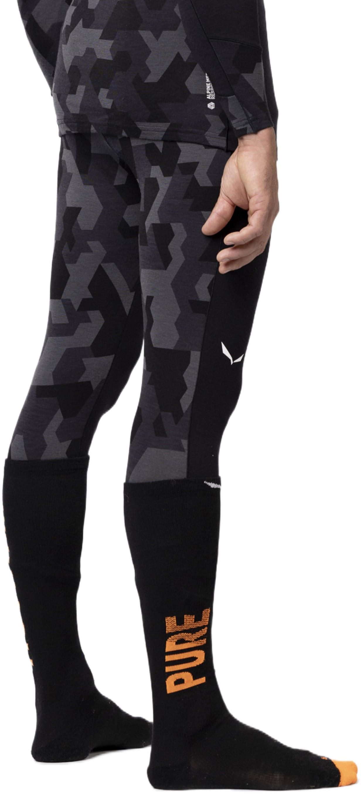 Термоштани чоловічі Salewa Cristallo Warm AMR M 3/4 Tight 28209 0910 48/M чорнийфото6