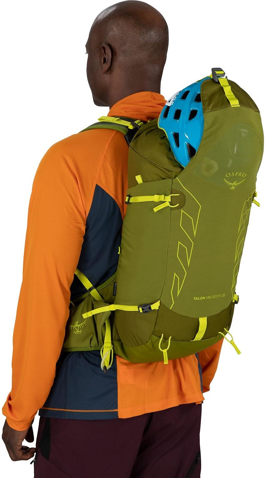 Рюкзак Osprey Talon Velocity 20 dark charcoal/tumbleweed yellow L/XL черный фото 8