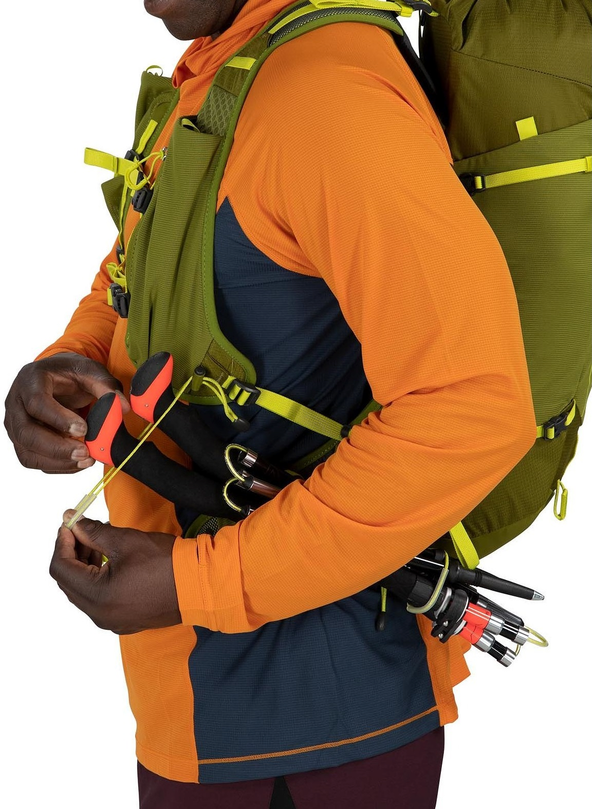 Рюкзак Osprey Talon Velocity 20 чорний charcoal/tumbleweed yellow L/XL чорнийфото7