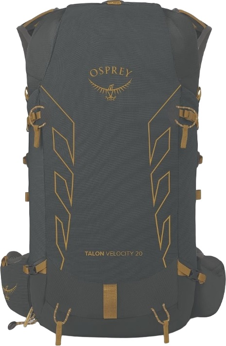 Рюкзак Osprey Talon Velocity 20 dark charcoal/tumbleweed yellow L/XL черный фото 4