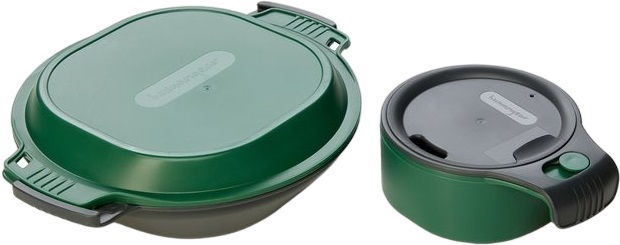 Набор посуды Humangear GoKit Deluxe (7-tool) Mess Kit charcoal/green фото 3